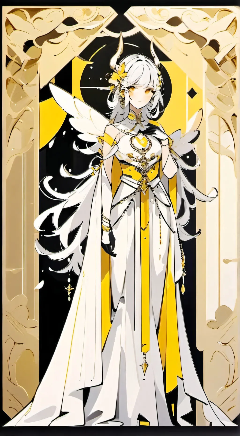ai character: Guerre Ange-Demon background