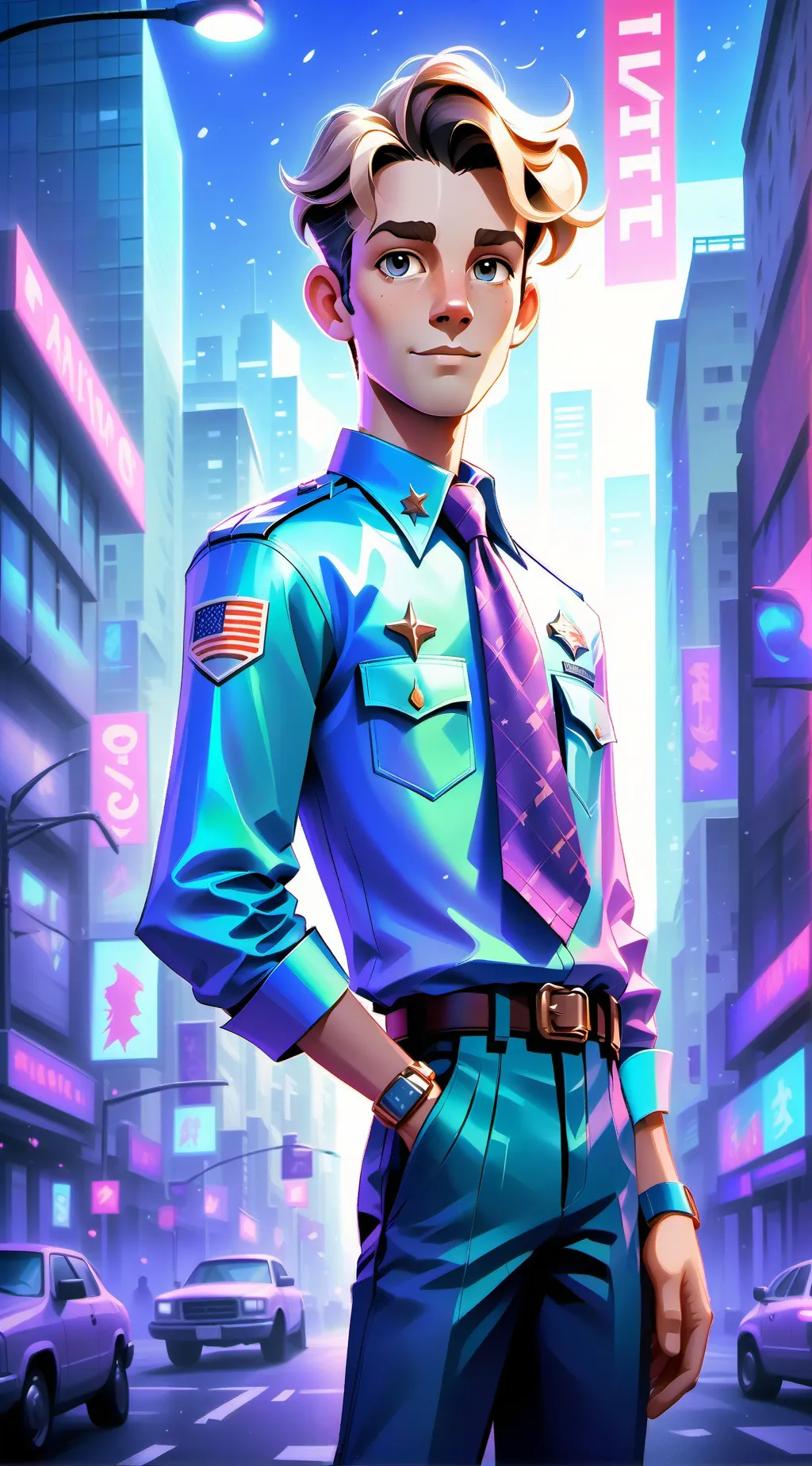 ai character: John Nolan  background