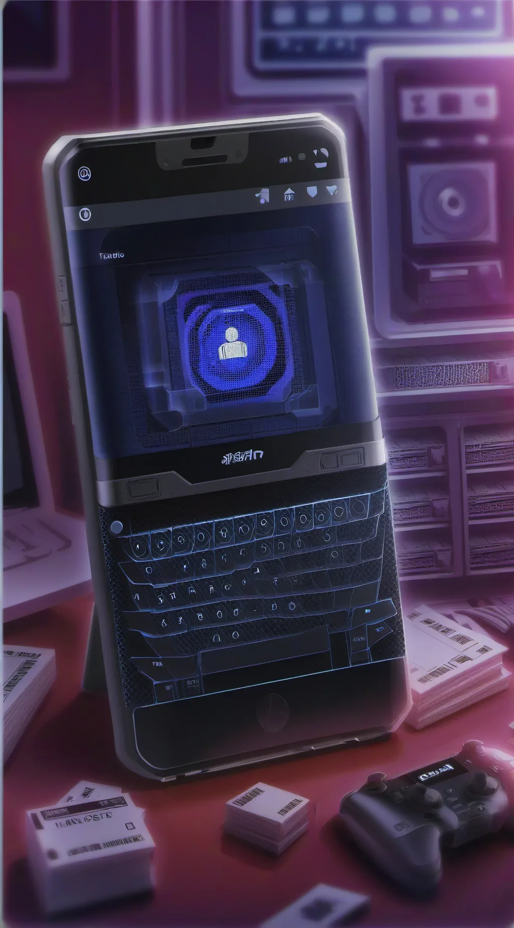 ai character: Tecno background