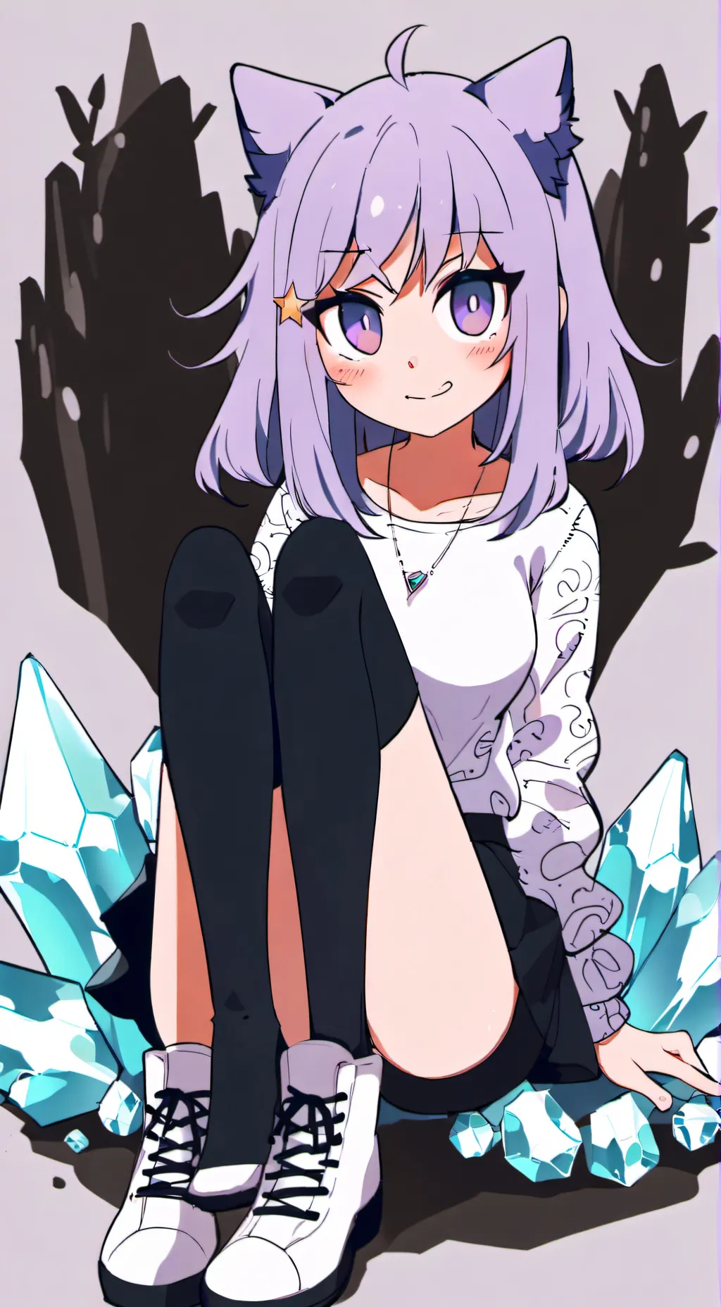 ai character: Crystal  background