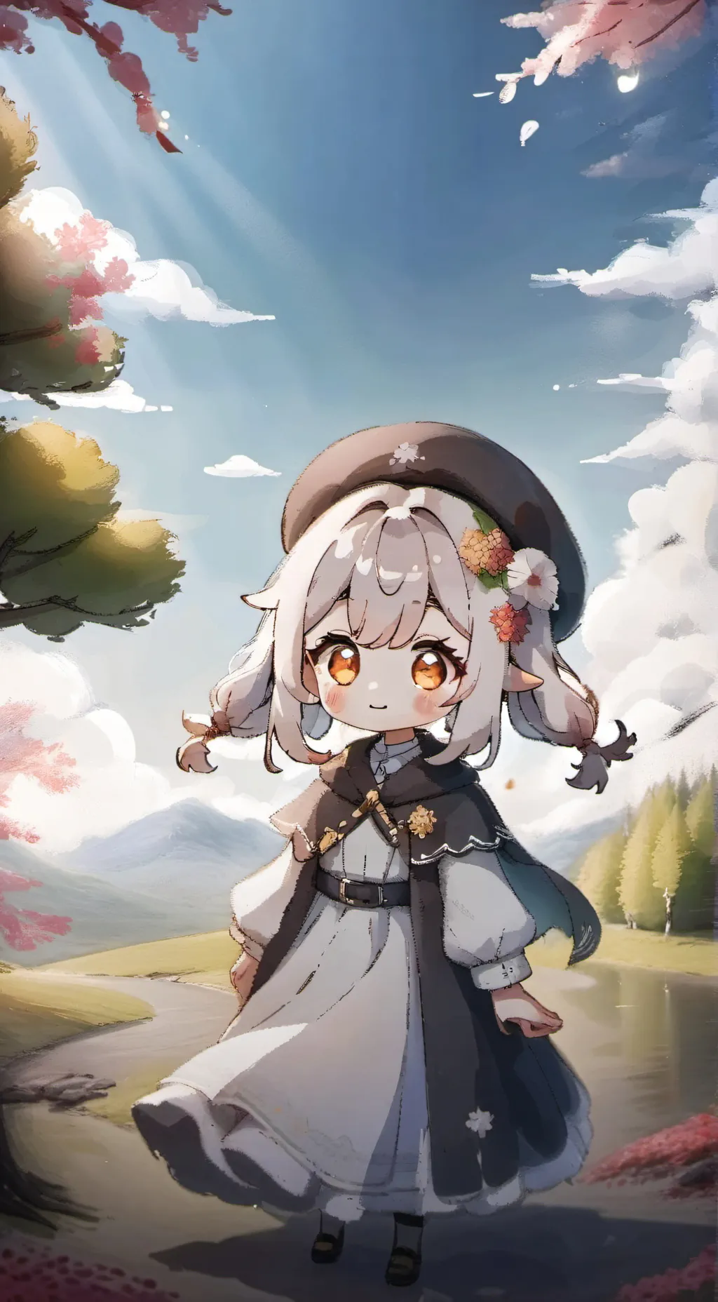 ai character: Niña abandonada<🌸 background
