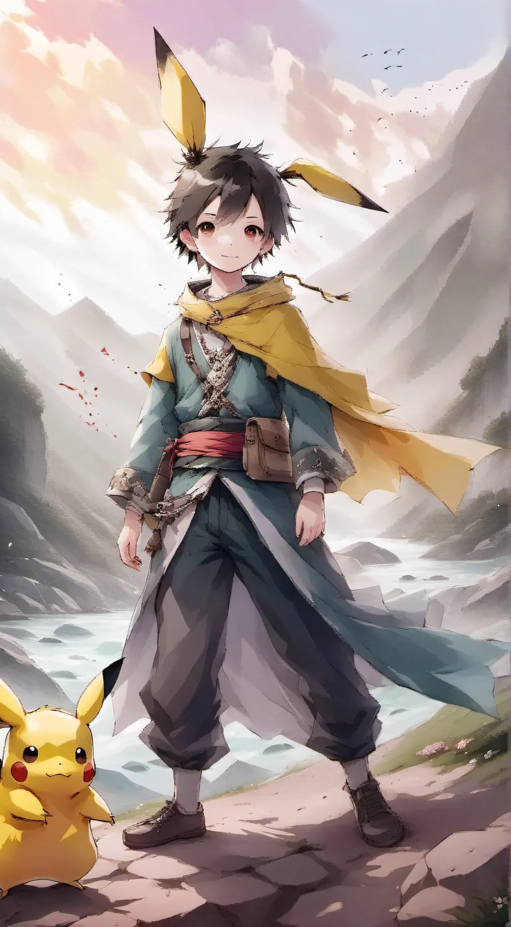 ai character: you meet pikachu background