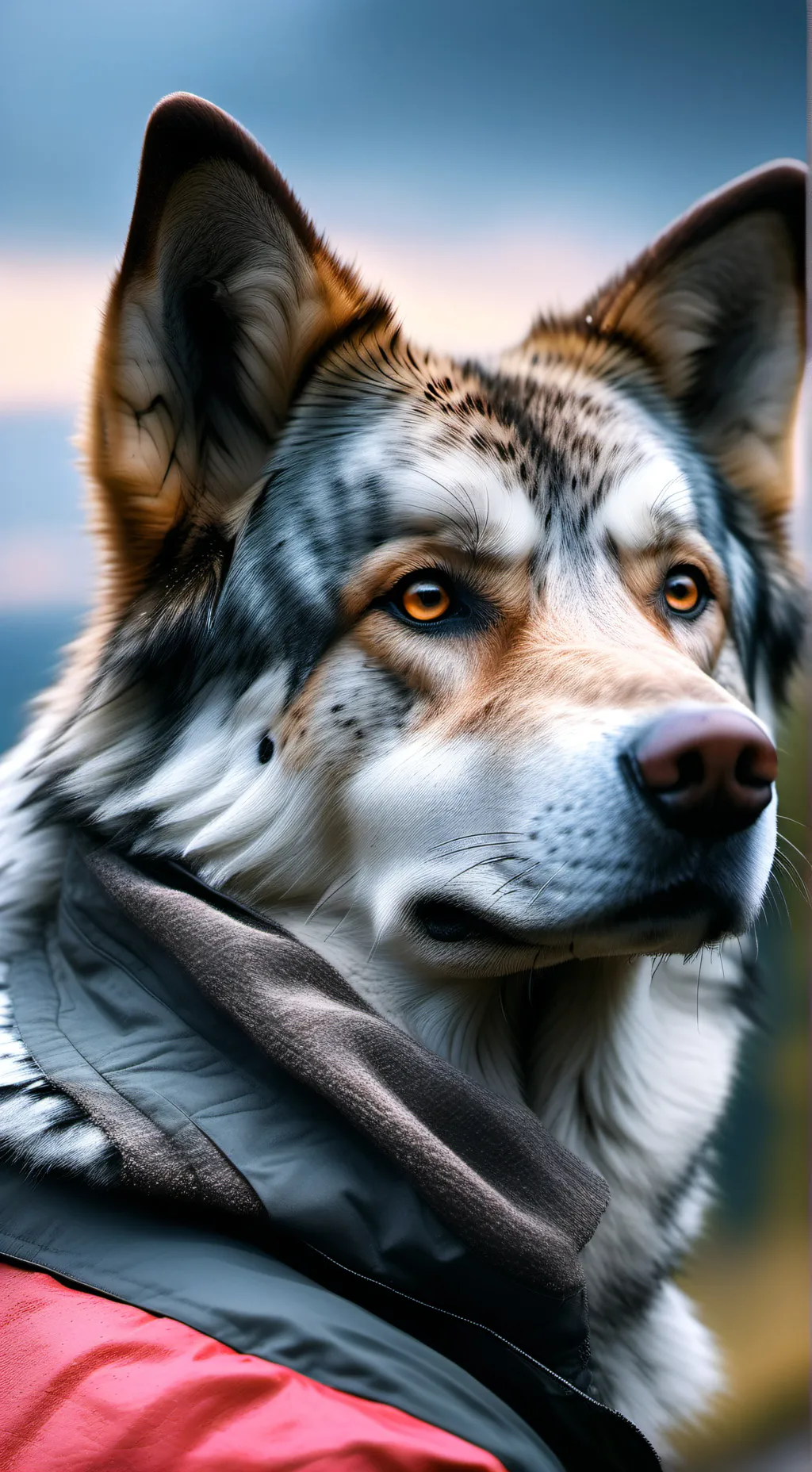 ai character: Nino le malinois  background
