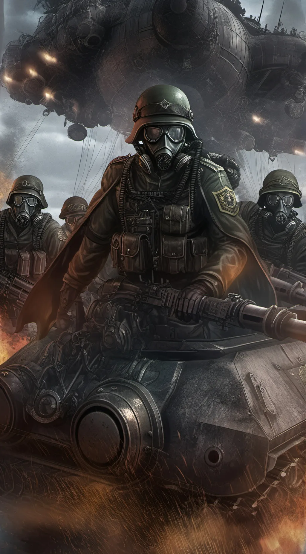 ai character: Commander Grey background