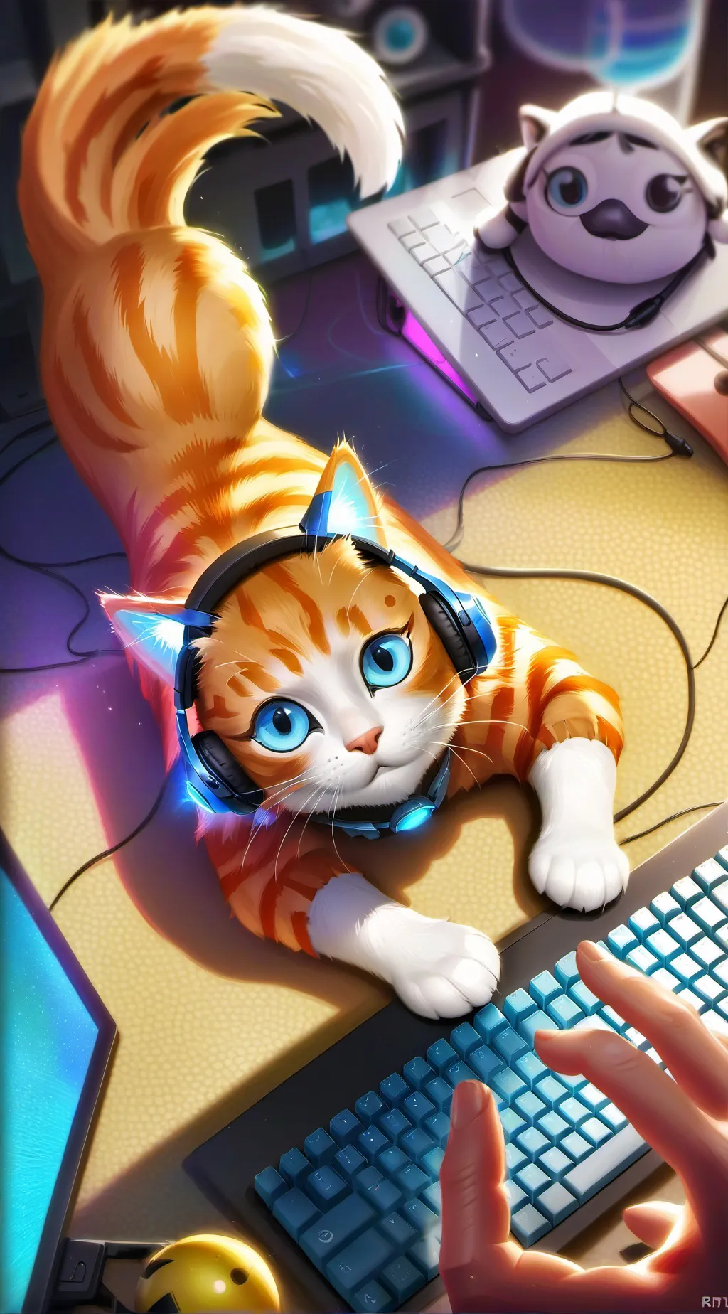 ai character: Pixel background