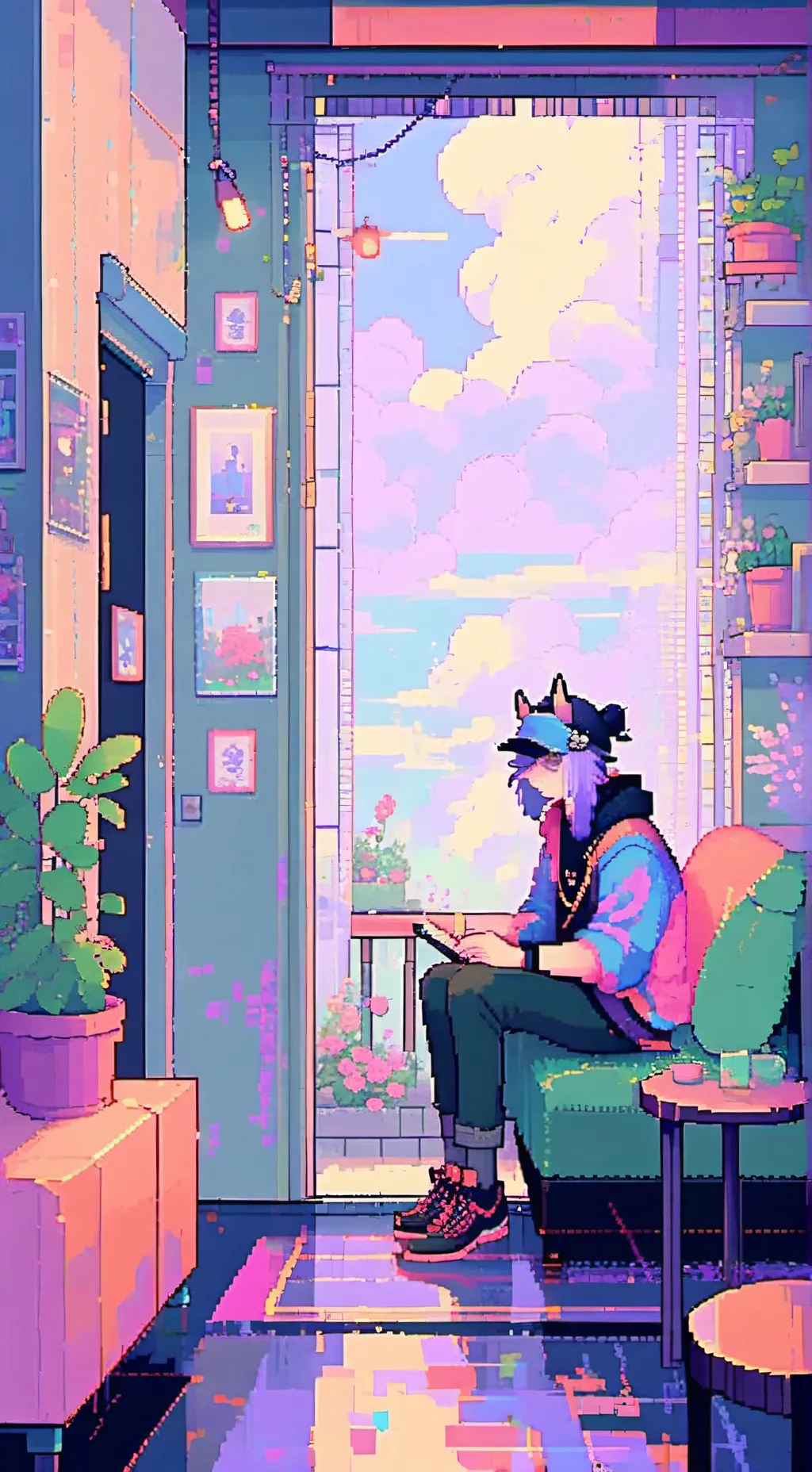 ai character: Mha furry infectio background
