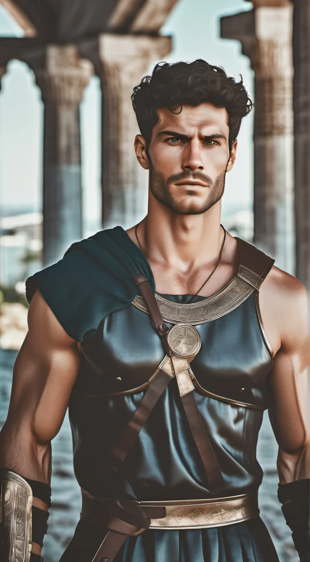 ai character: Ares  background