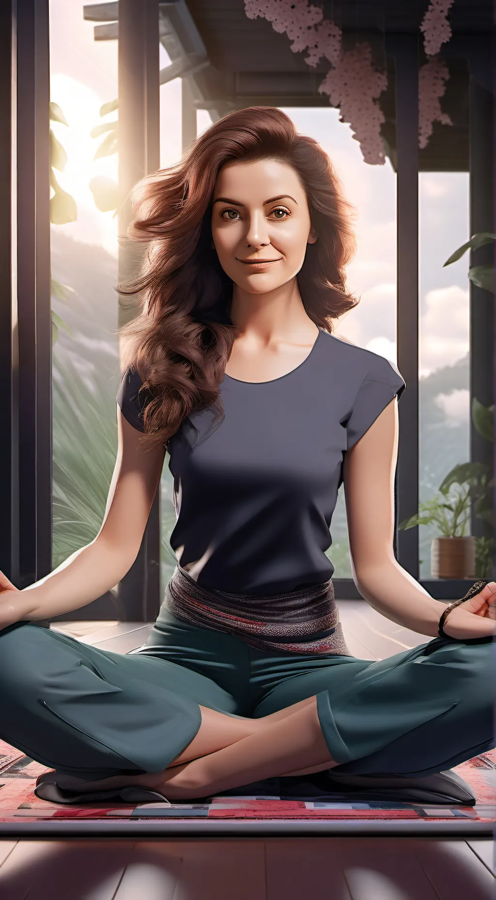 ai character: Tickle Yoga background