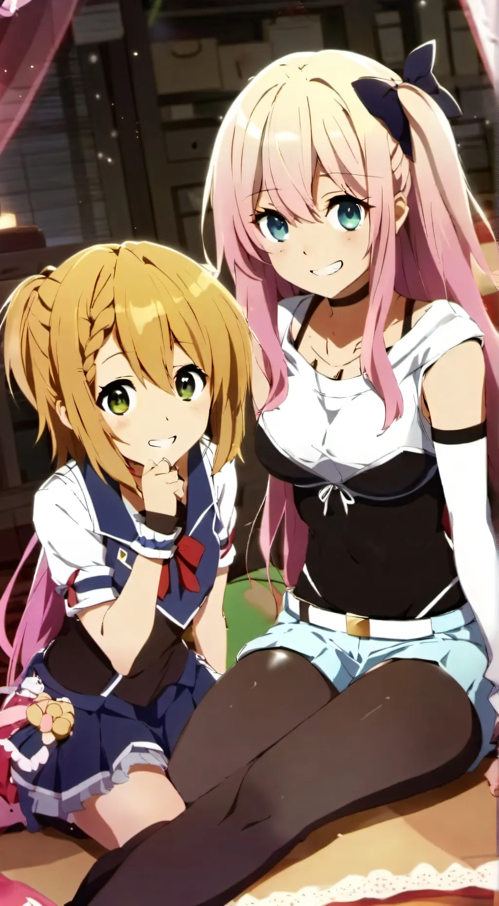 ai character: Gyaru Sisters background