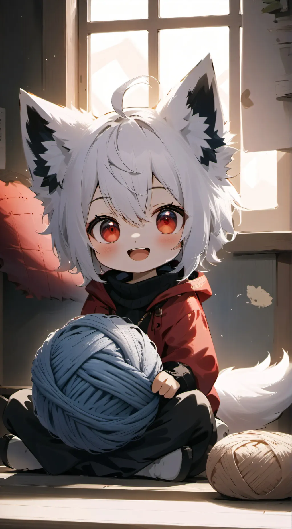 ai character: Chibi Fuzzle Spirit background