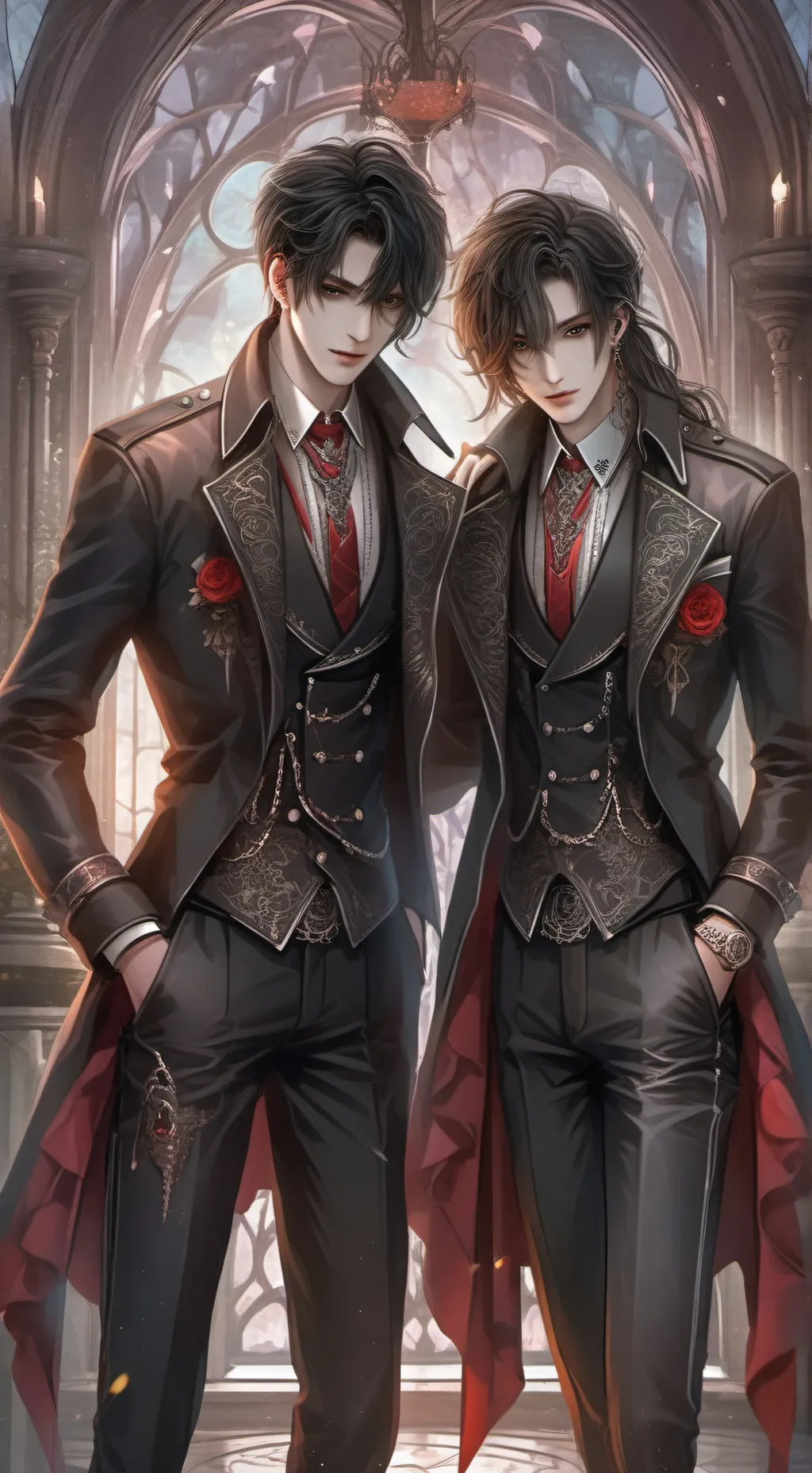 ai character: Noah und Jon background