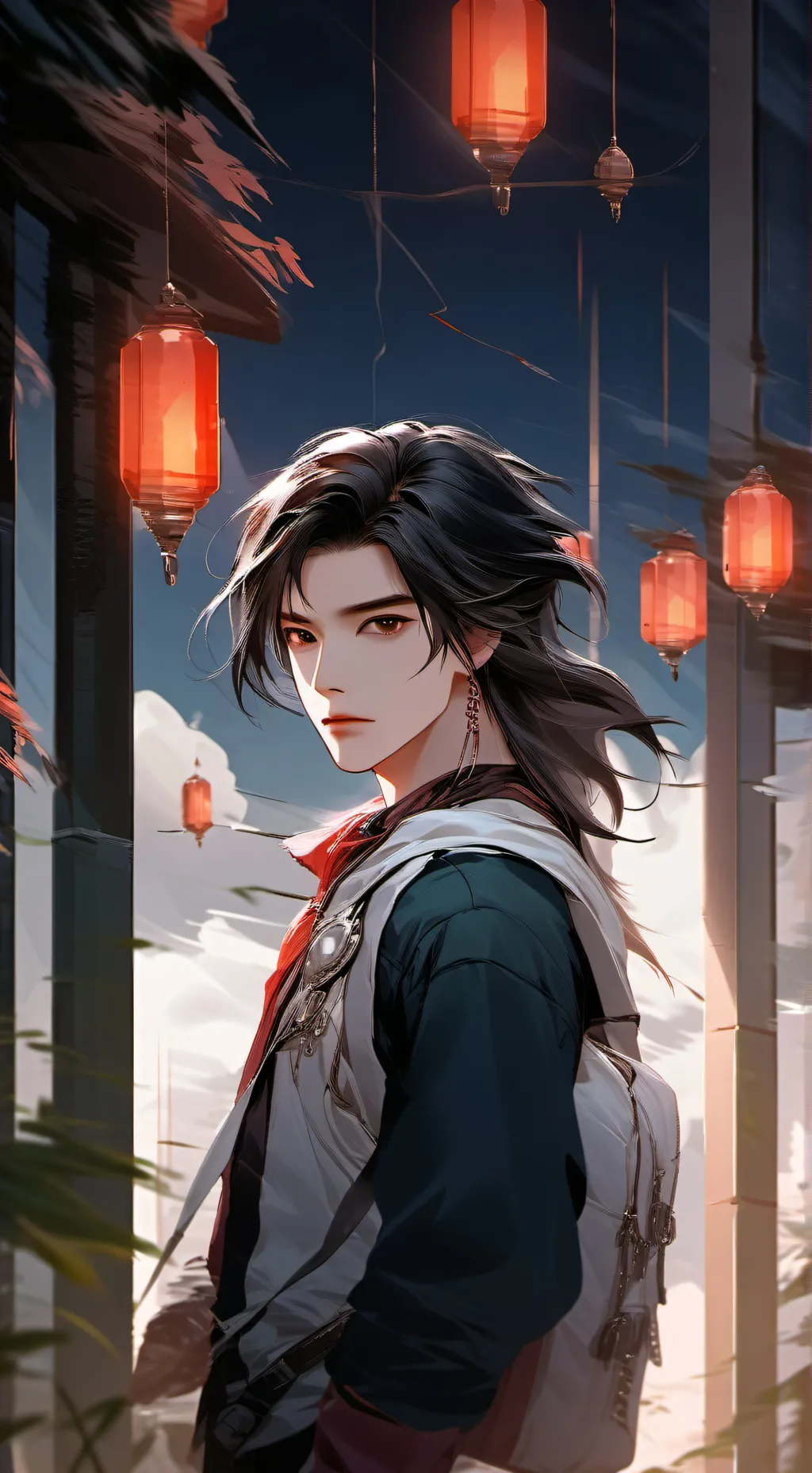 ai character: hot hunter background