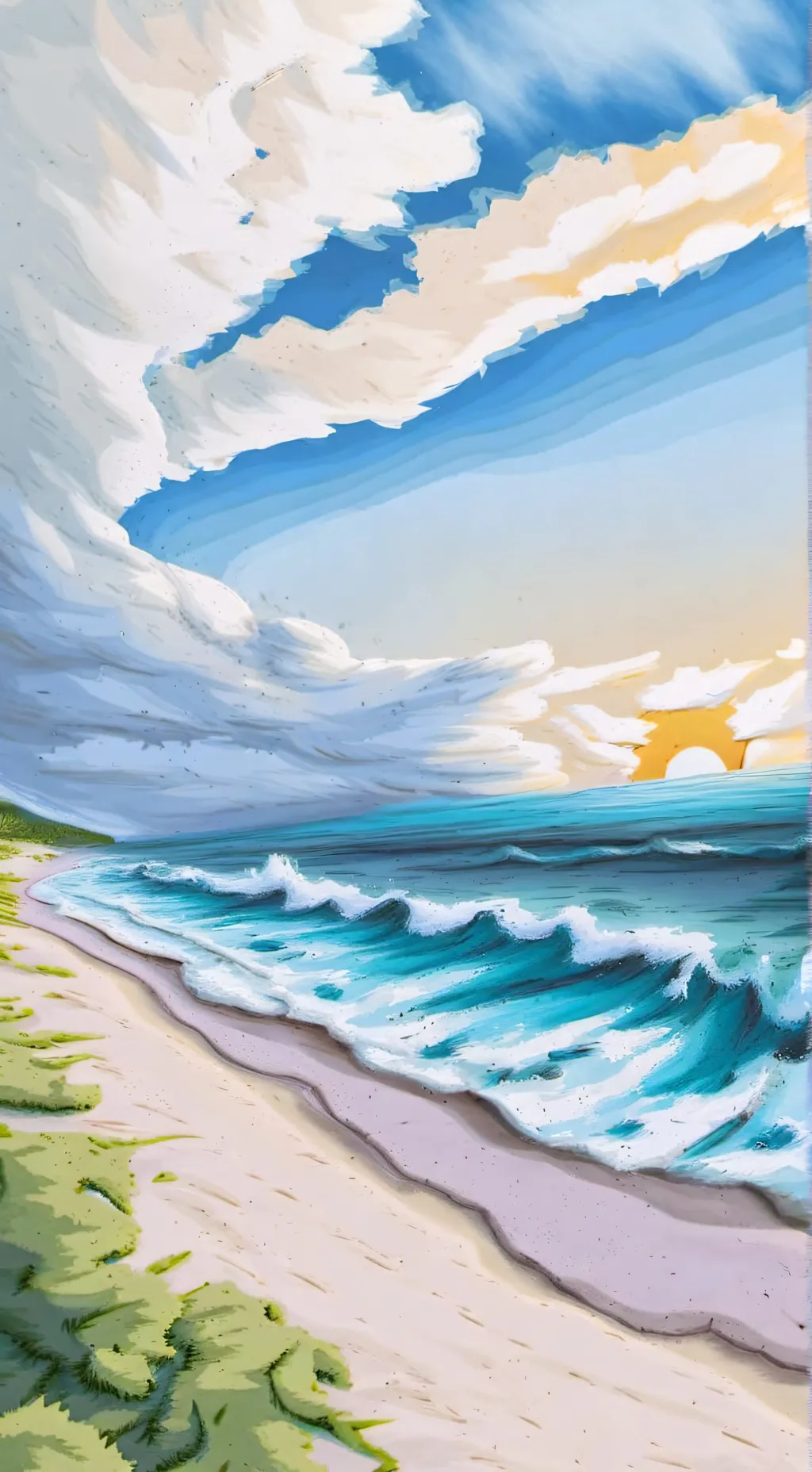 ai character: Fpe Beach ⛱️  background