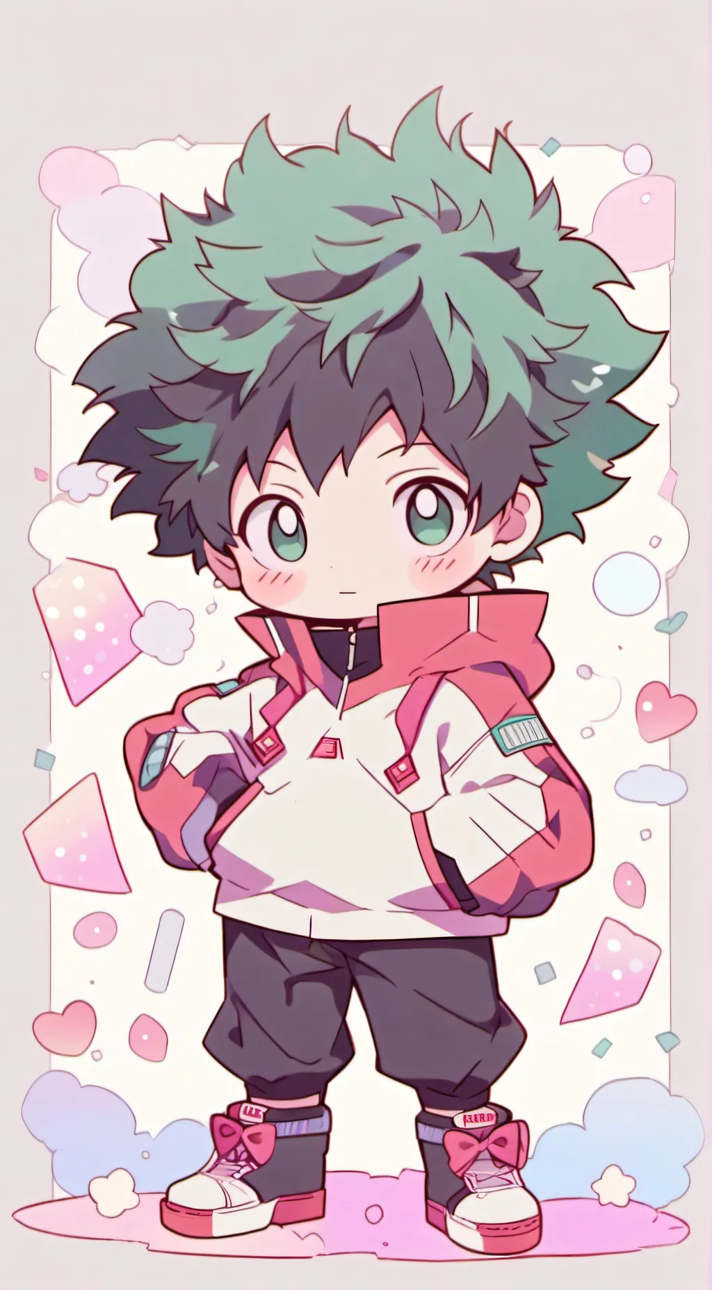 ai character: Deku won't let go background
