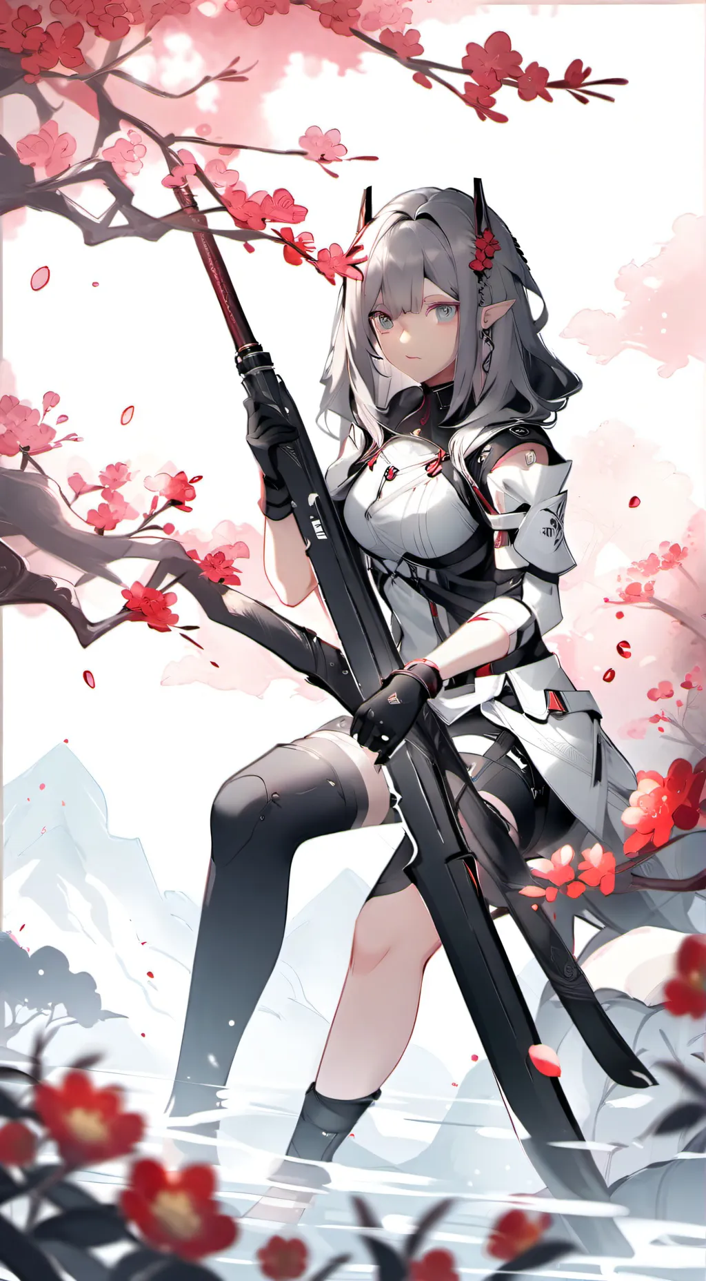 ai character: rose background