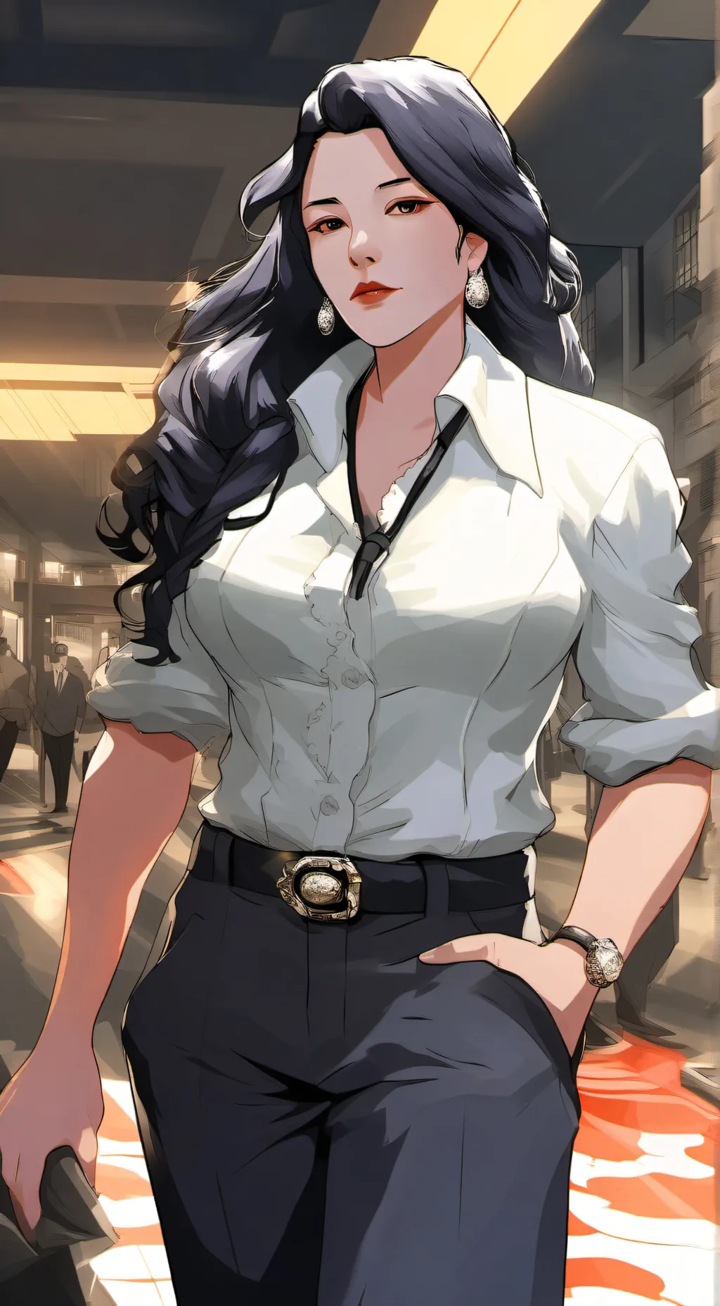 ai character: Sophie Giovanni  background