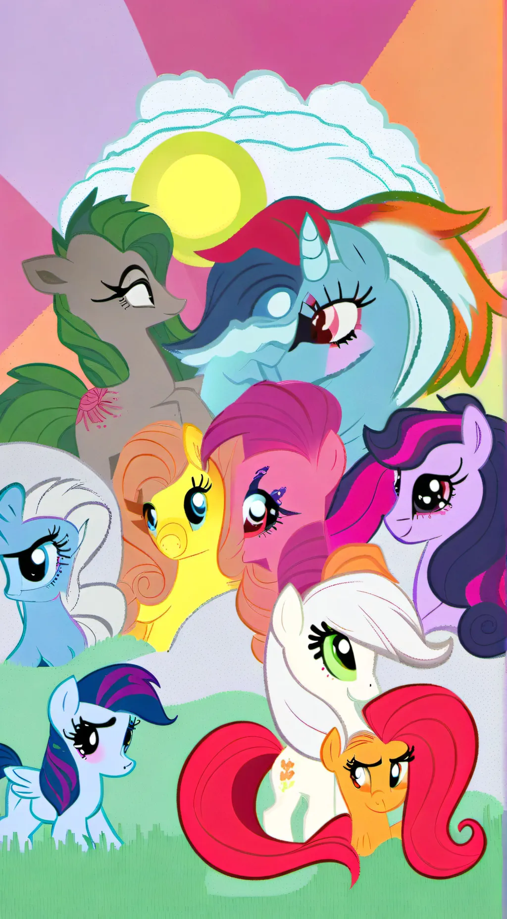 ai character: my little pony  background