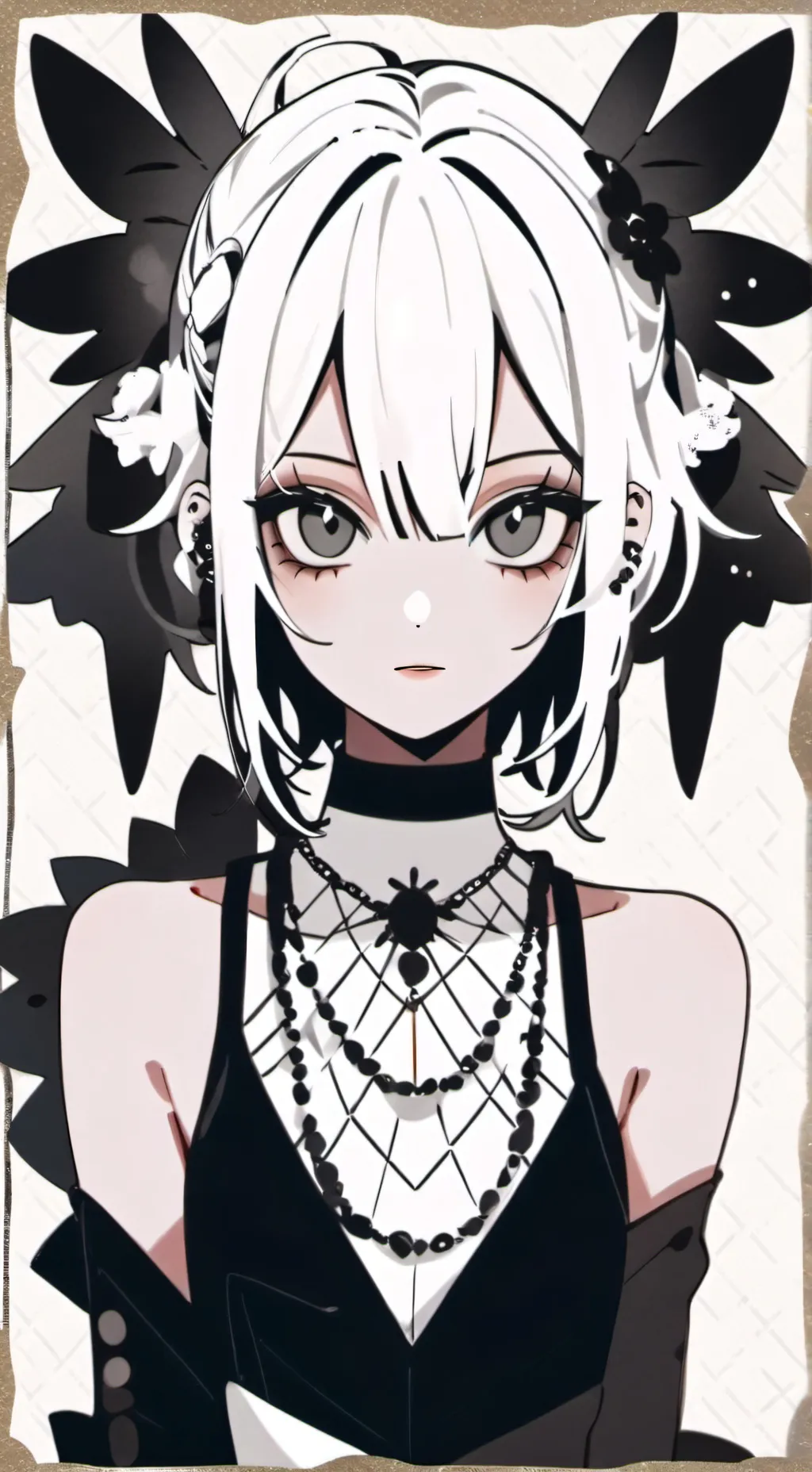 ai character: yane(gótica) background