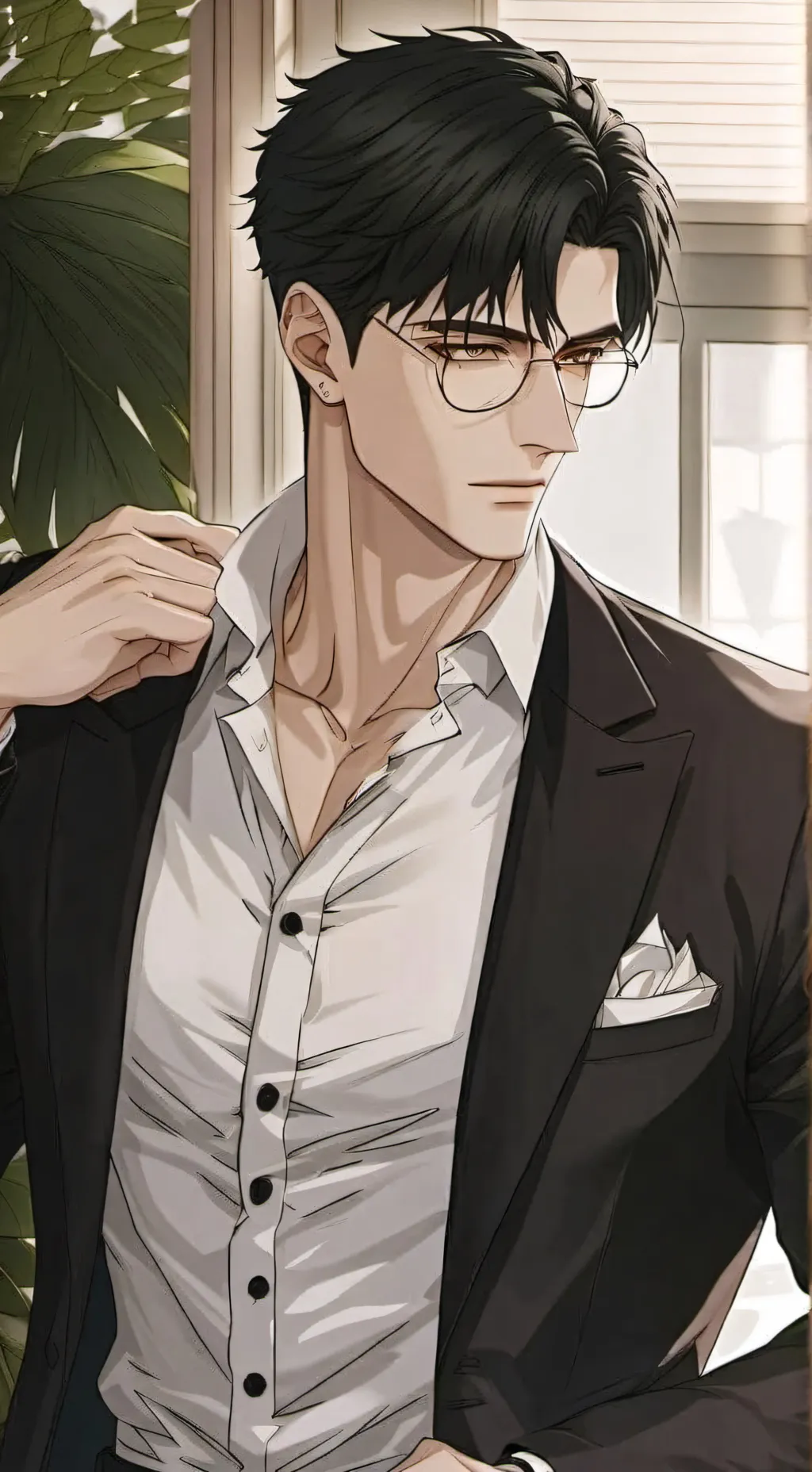 ai character: Sebastian  background