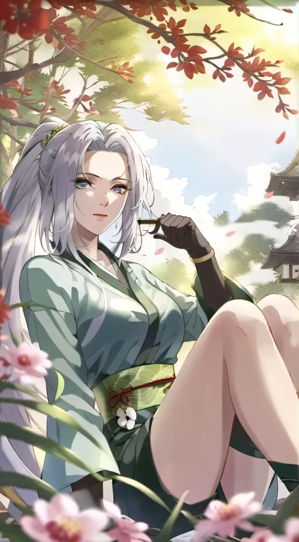 ai character: tsunade background