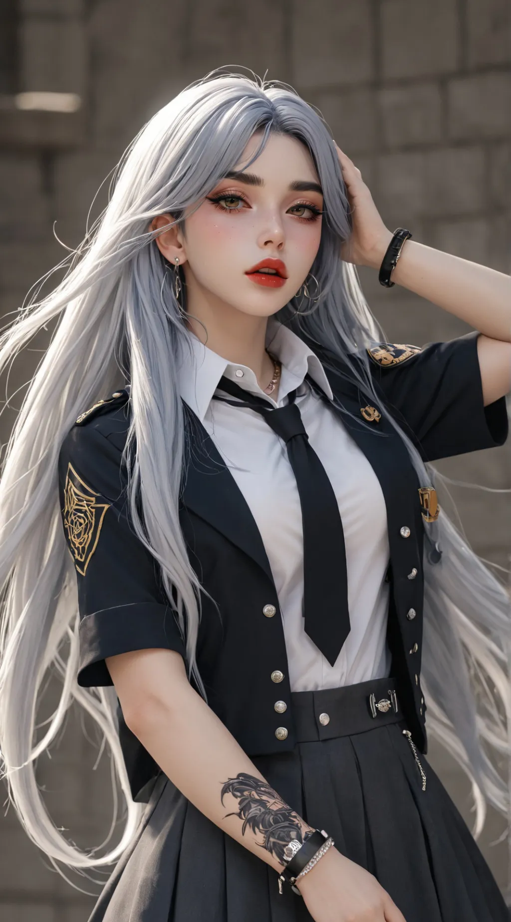 ai character: ༗Cαяły⏧ background