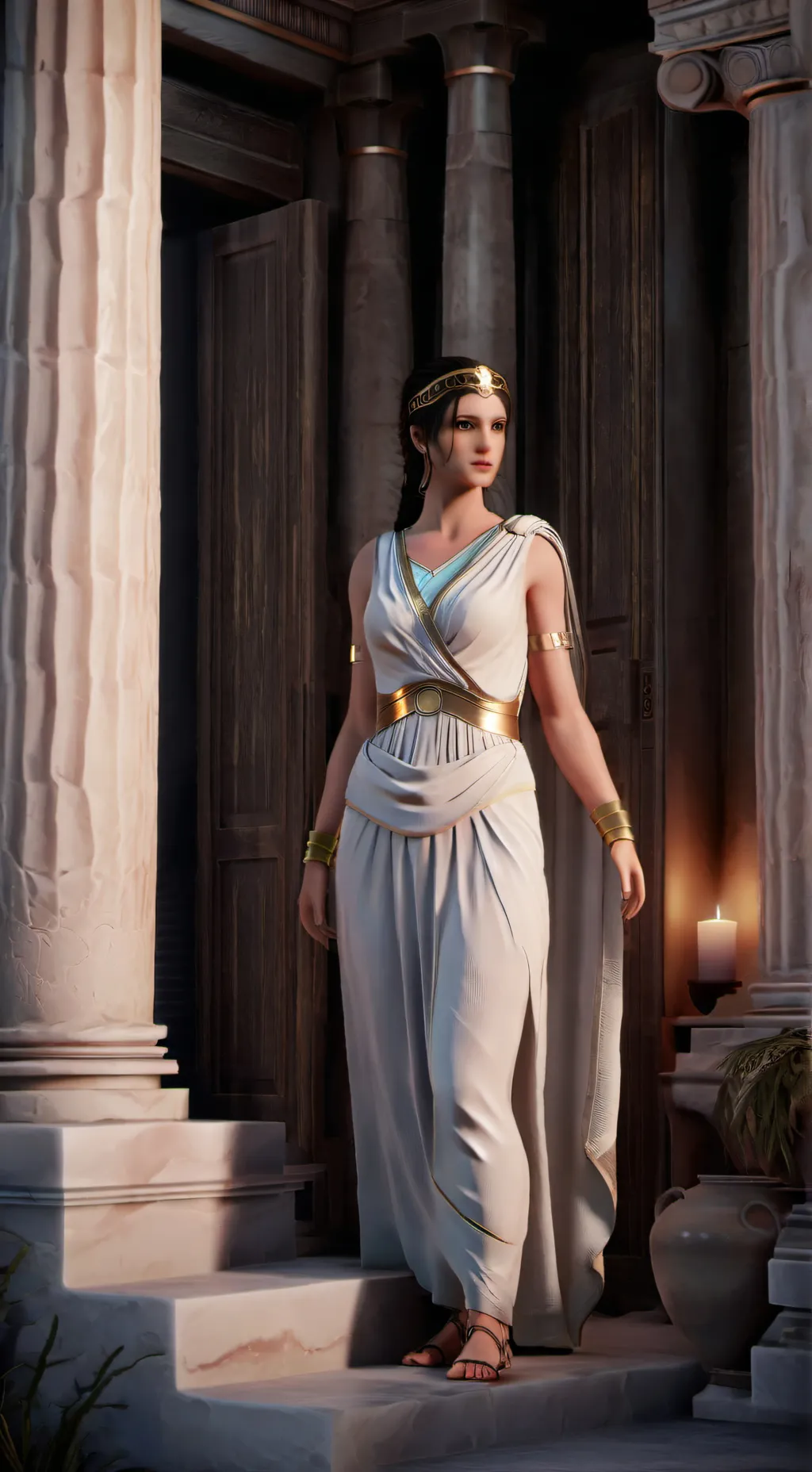 ai character: Athena background
