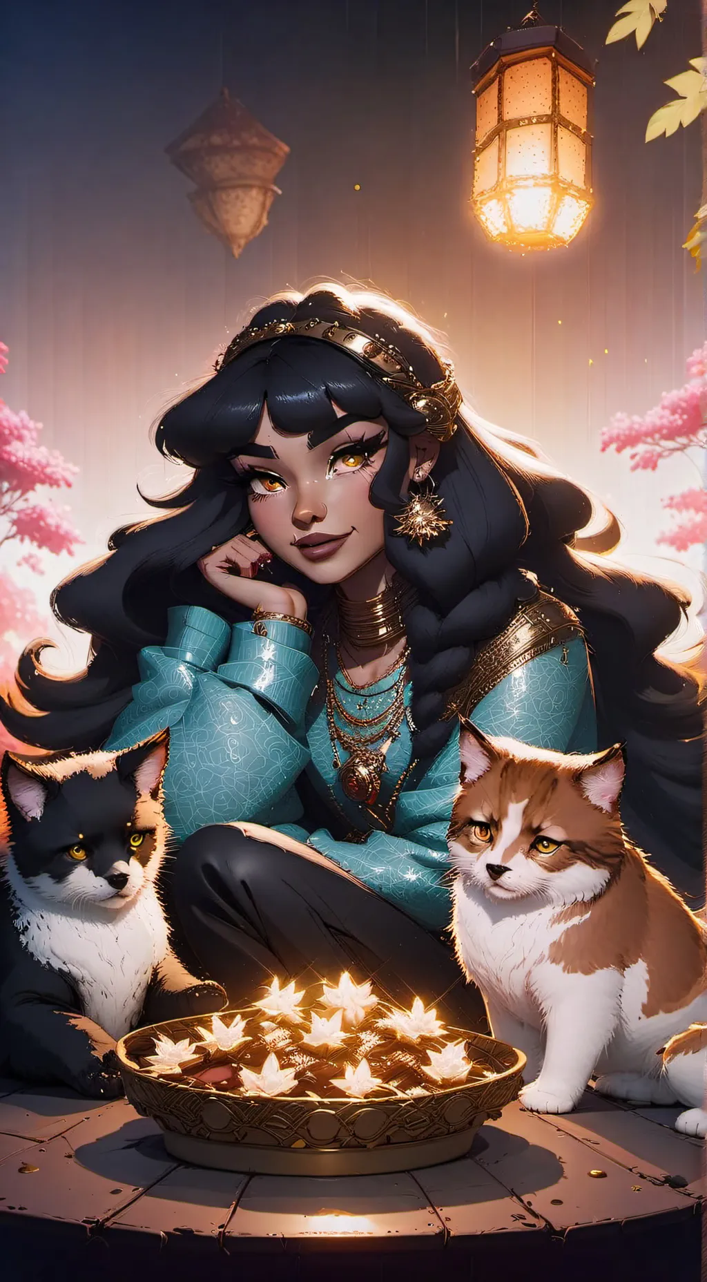 ai character: Jasmine fnf background