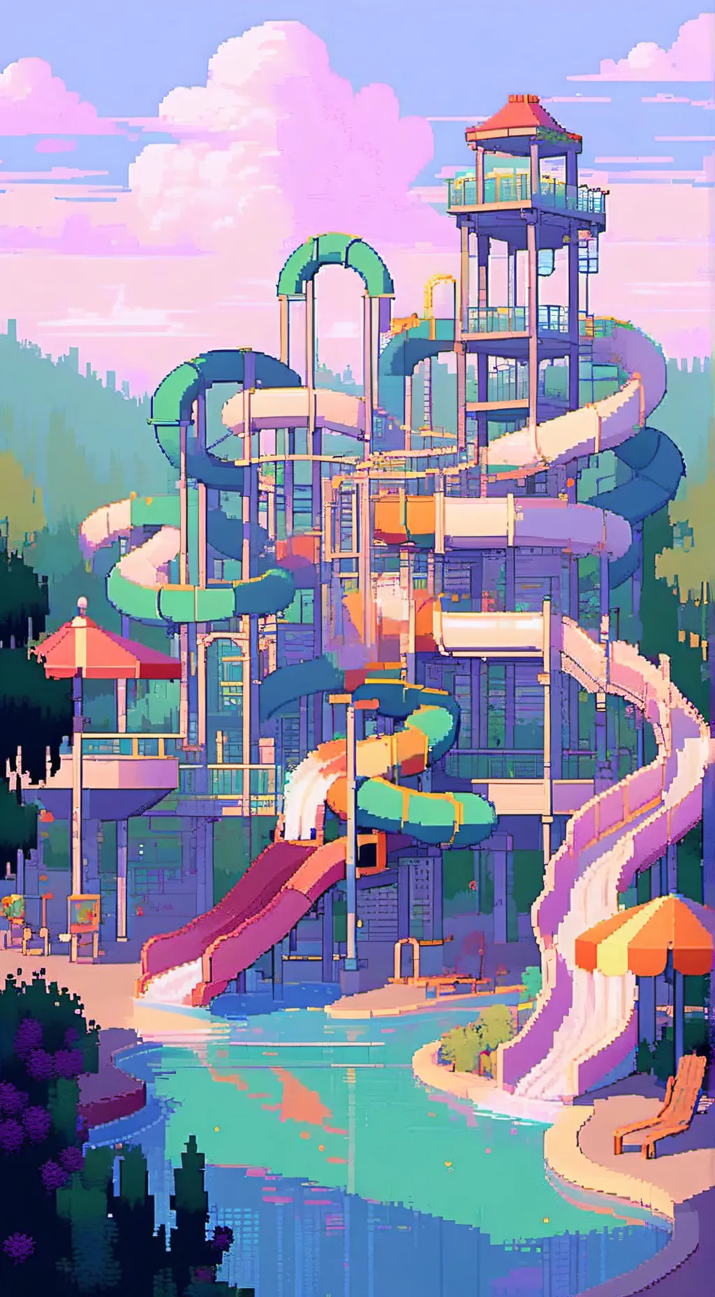 ai character: KnyWATERPARK FIGHT background