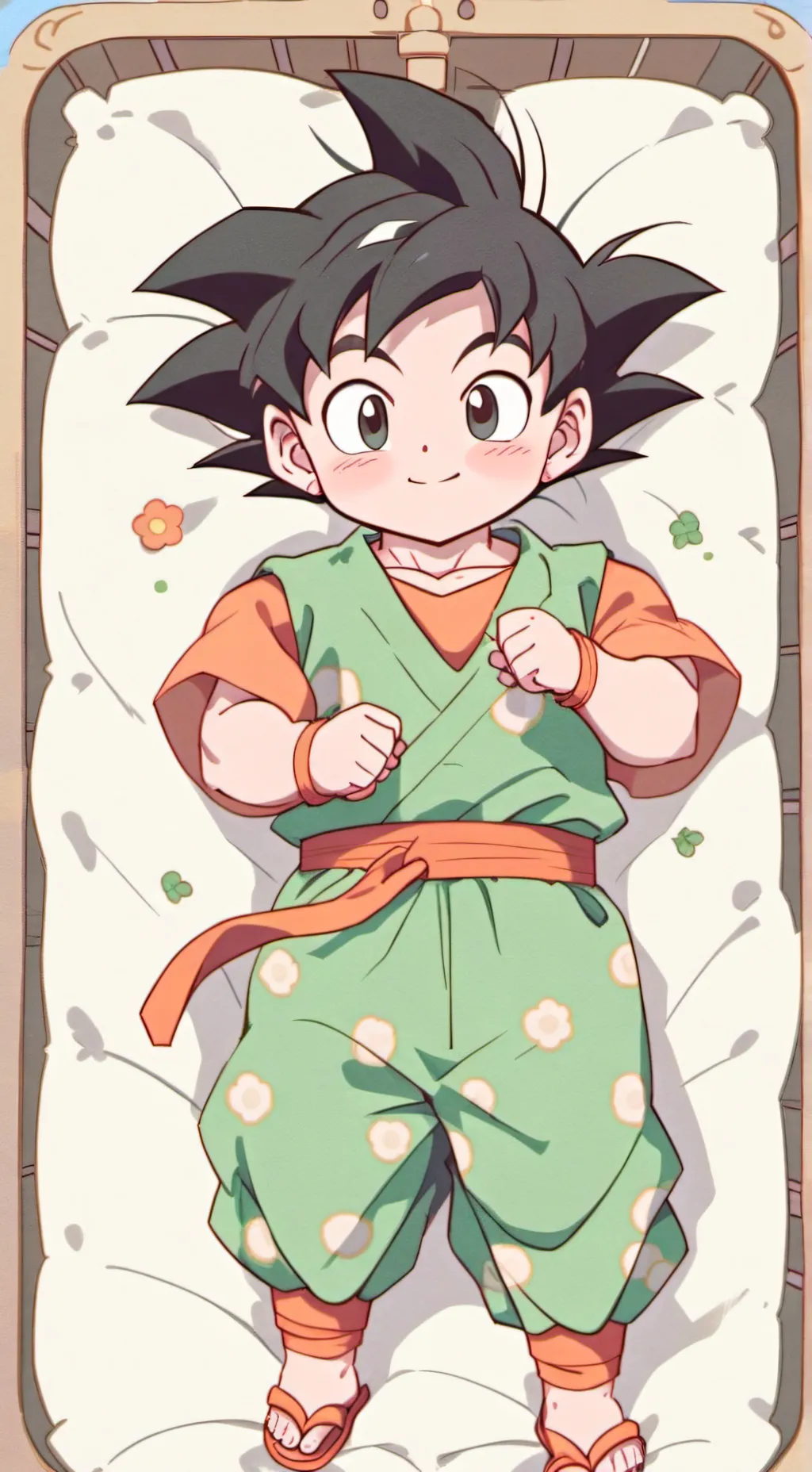 ai character: Baby Goku  background