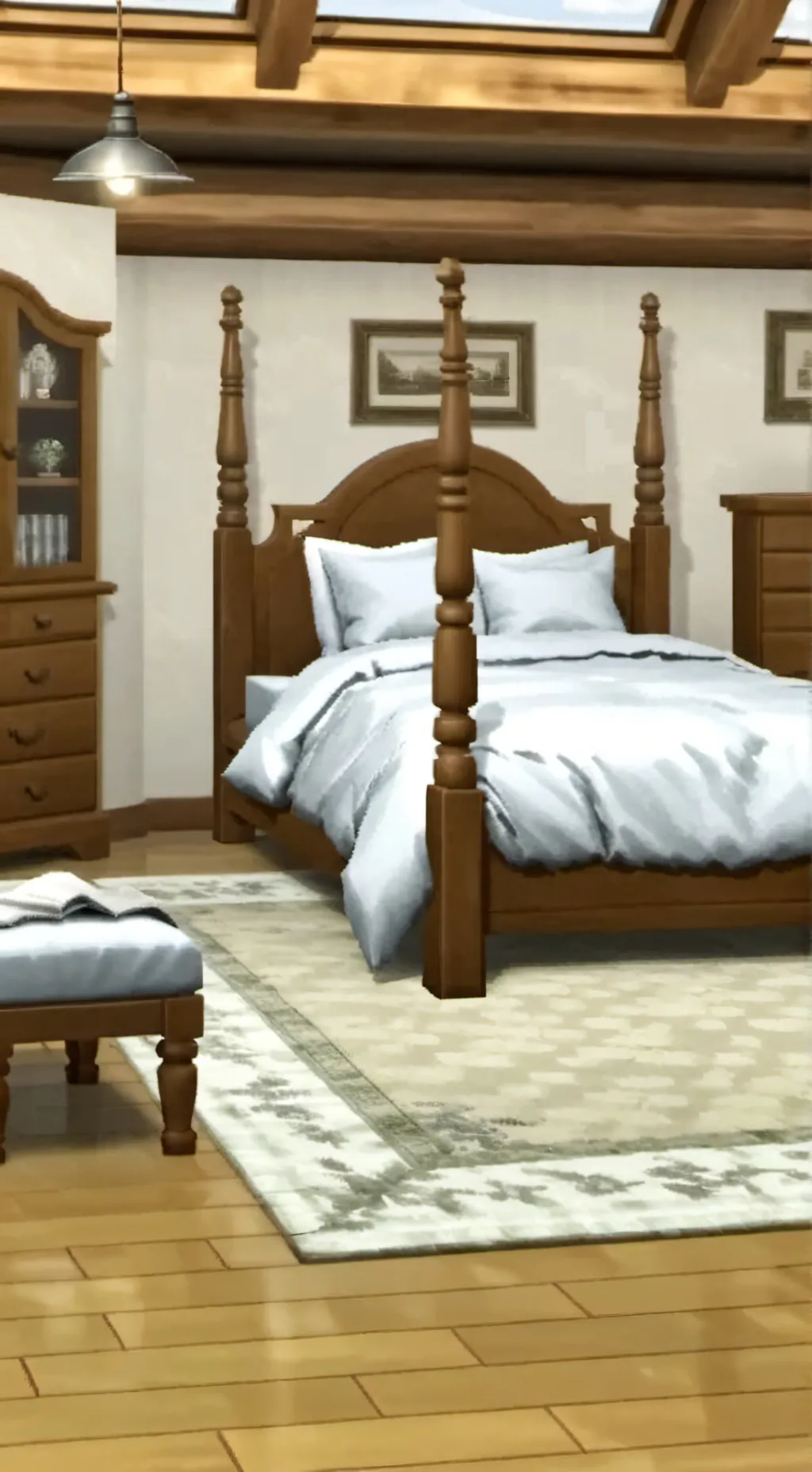 ai character: Uppers / sleepover background