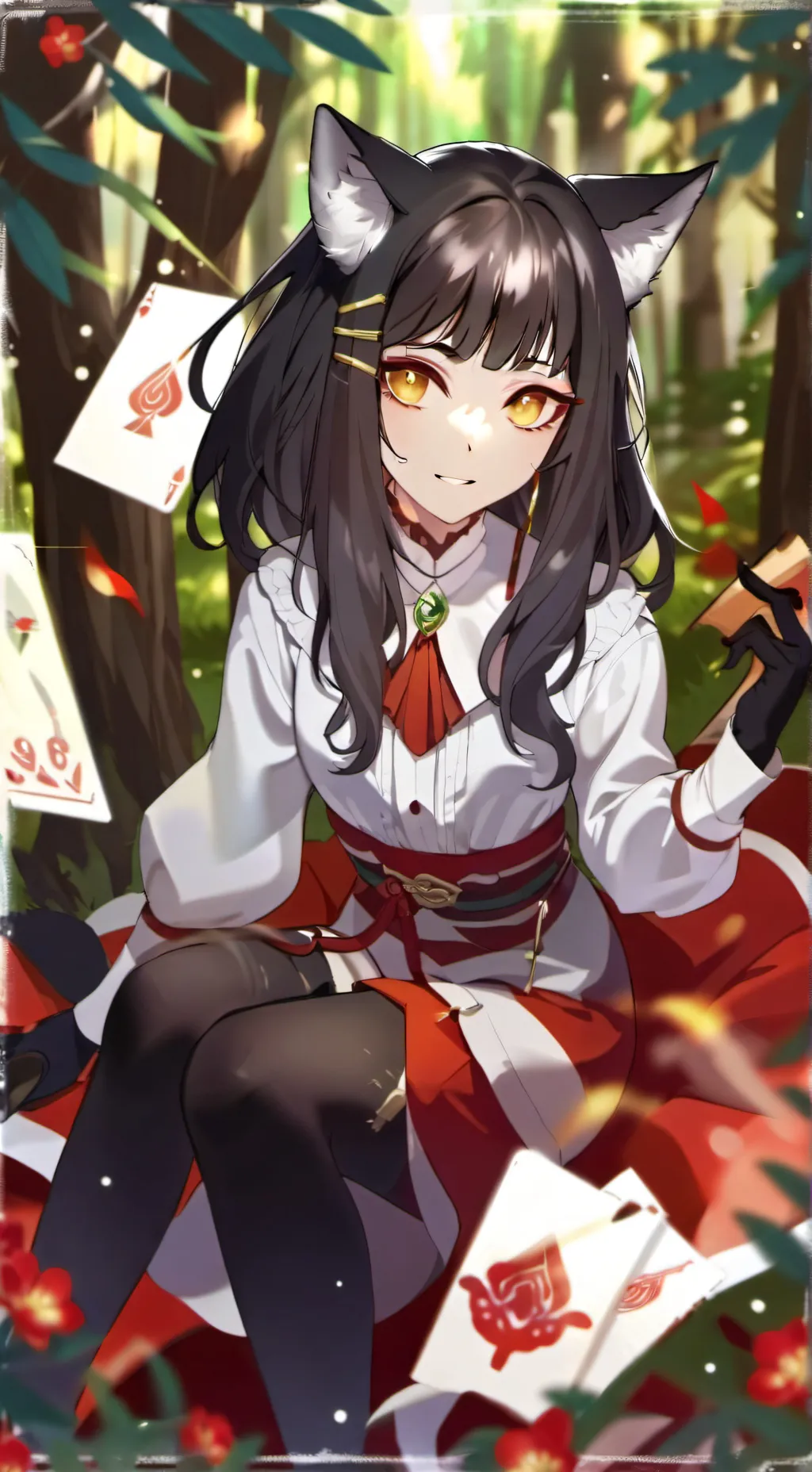 ai character: Luna background