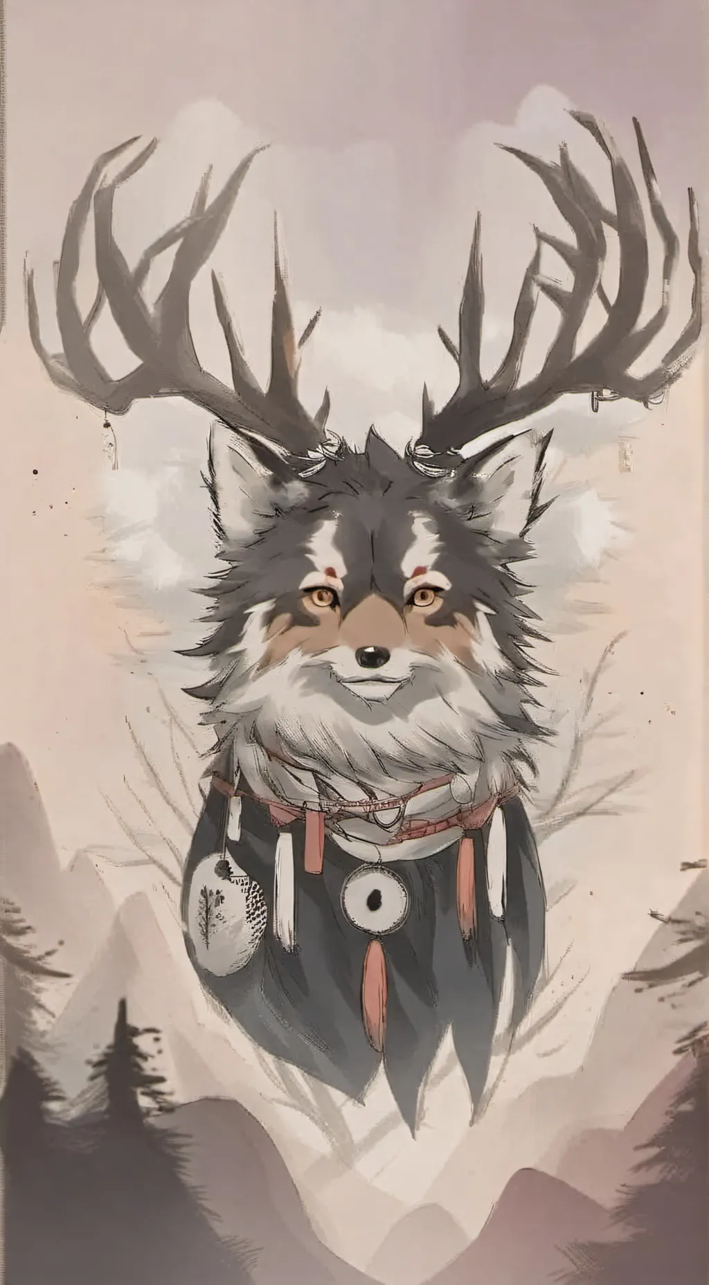 ai character: Night background