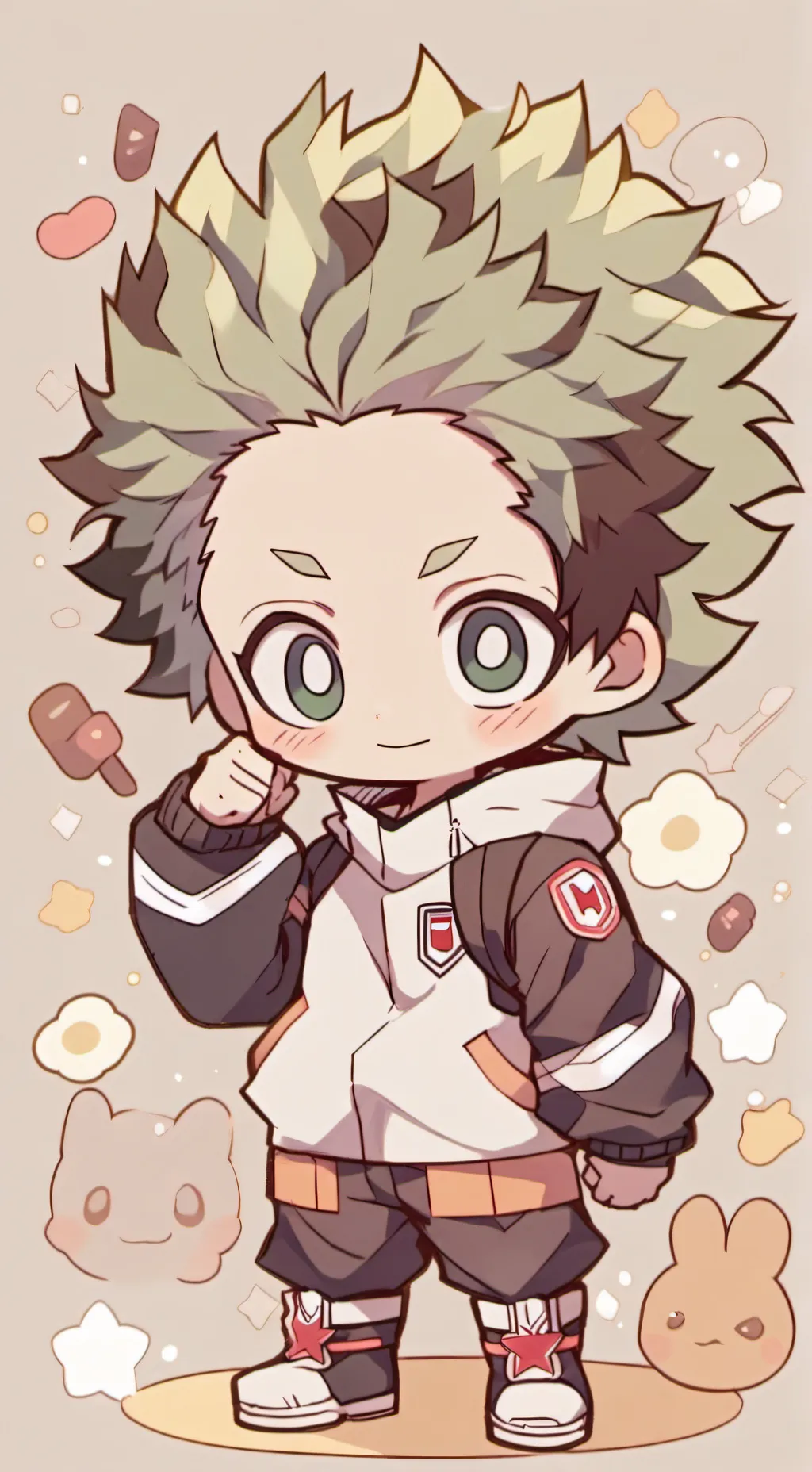 ai character: MHA Normal day background