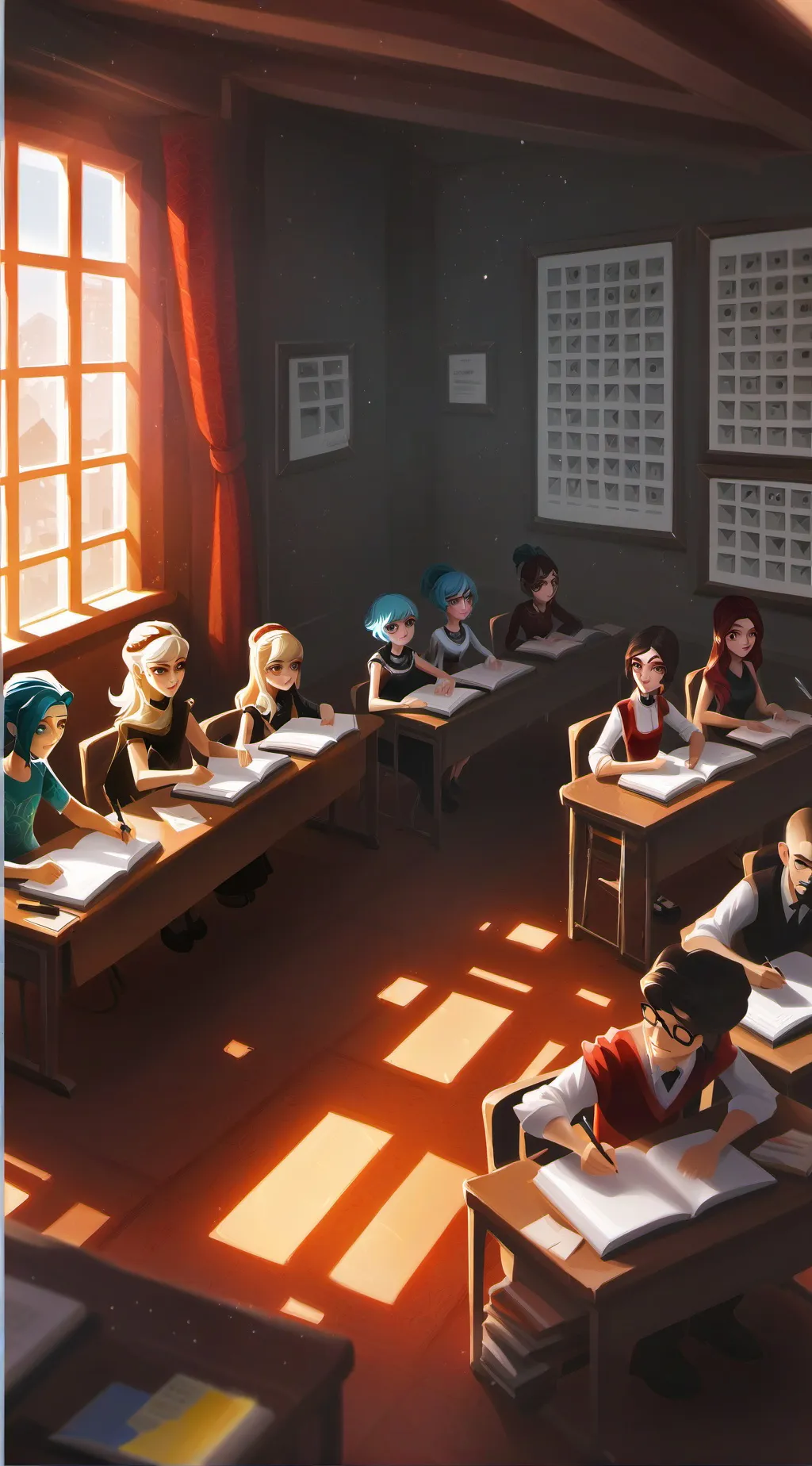 ai character: The Senior Scholar's Niche background
