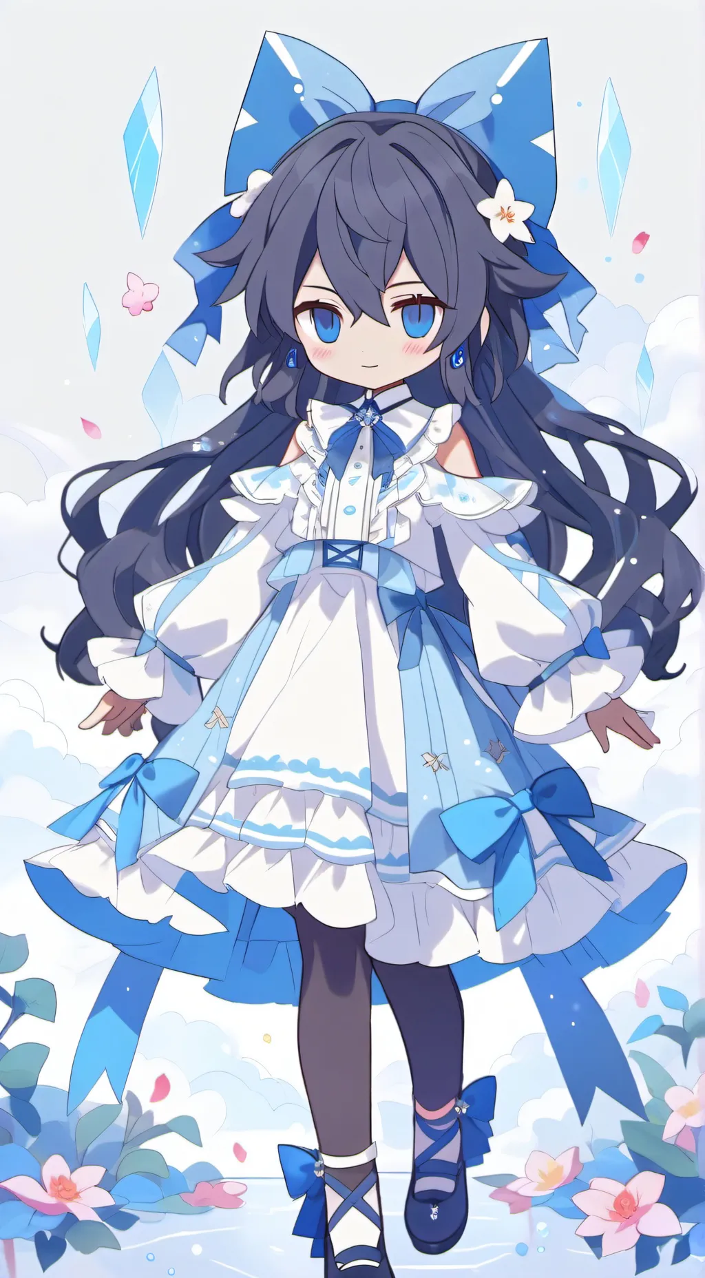 ai character: Giyuuuu as a girl background