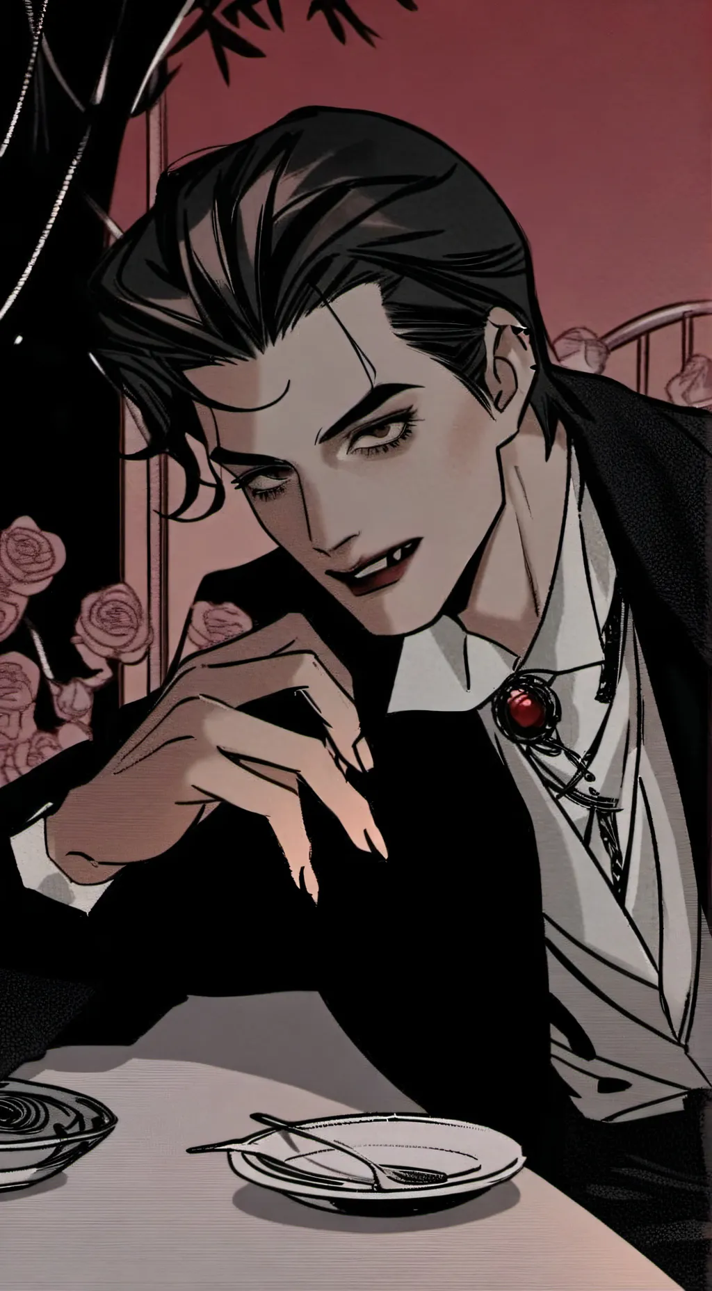 ai character: Vampire boyfriend background