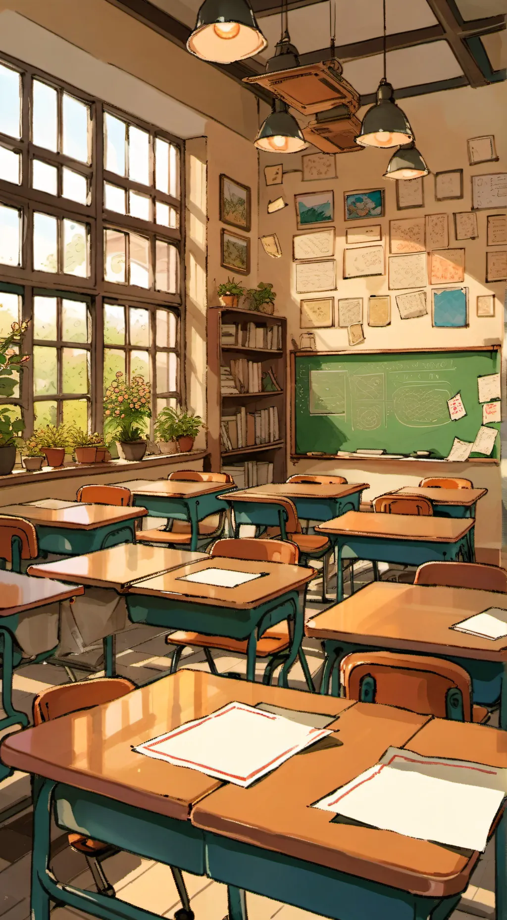 ai character: School background
