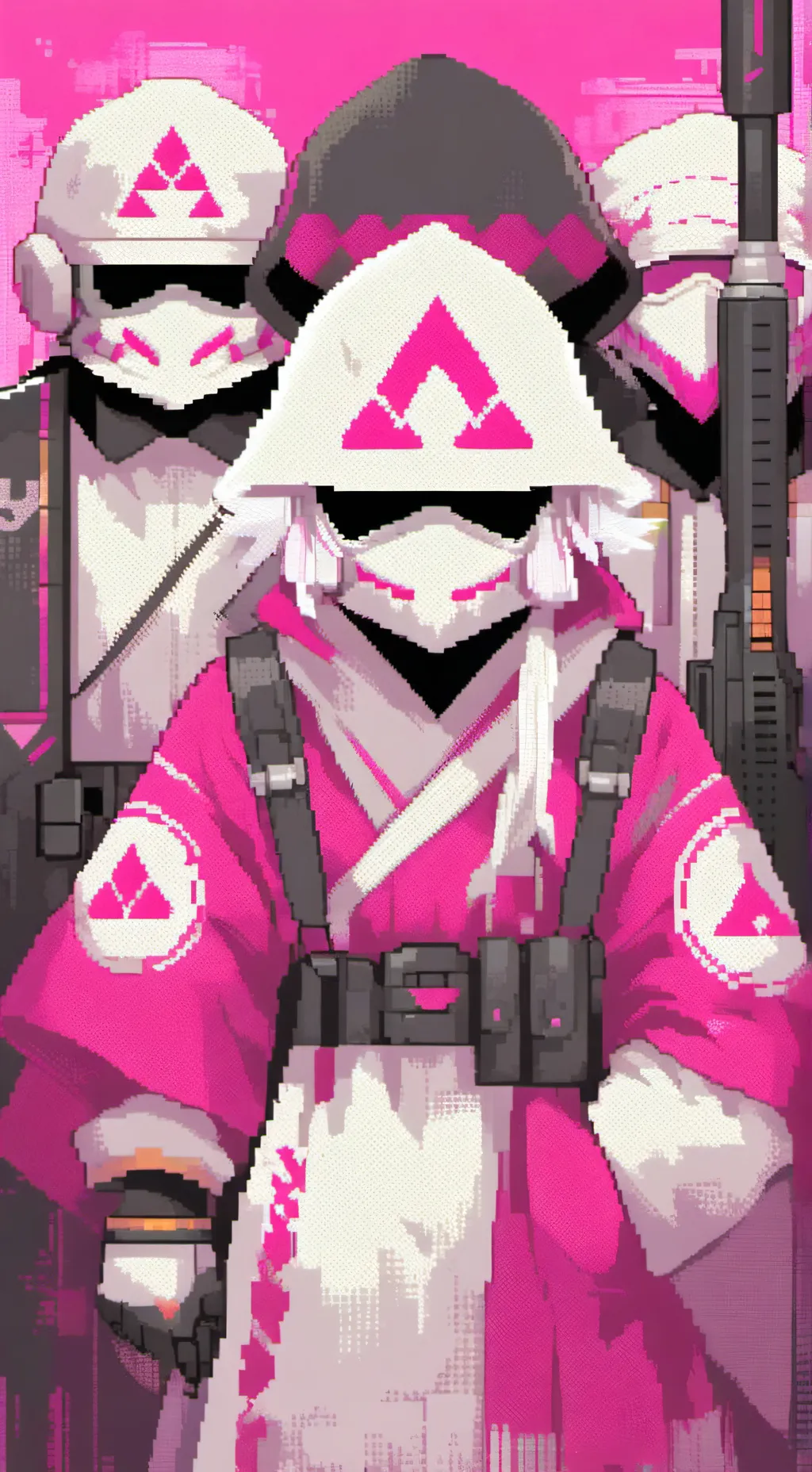 ai character: squid game guards background