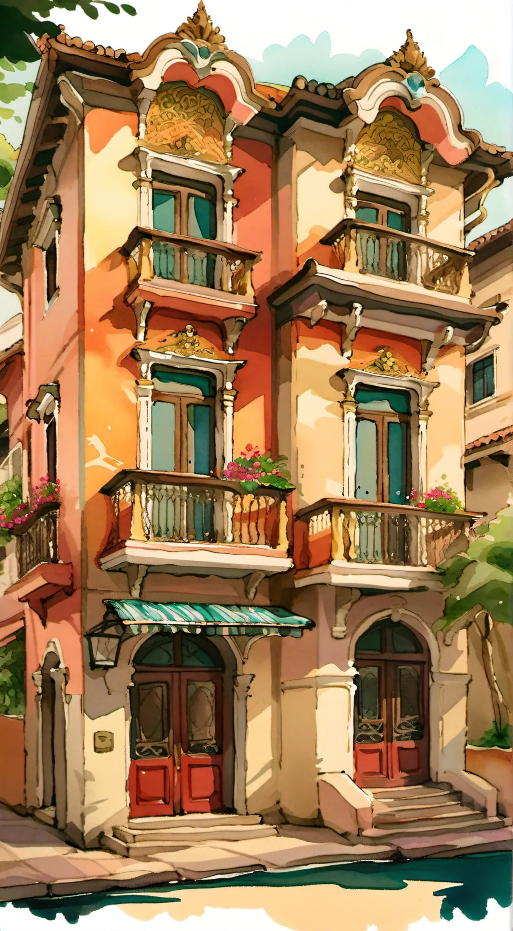 ai character: La prim@ fe@..  background