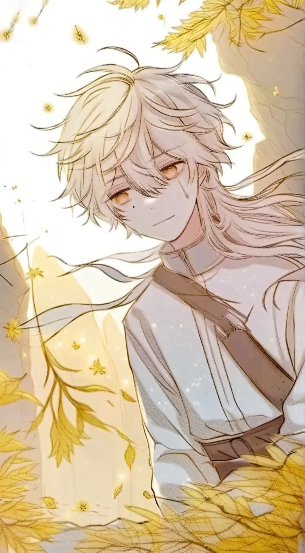 ai character: Mistry in pieces  background
