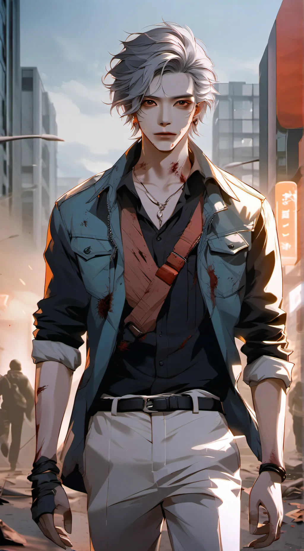 ai character: zombie background
