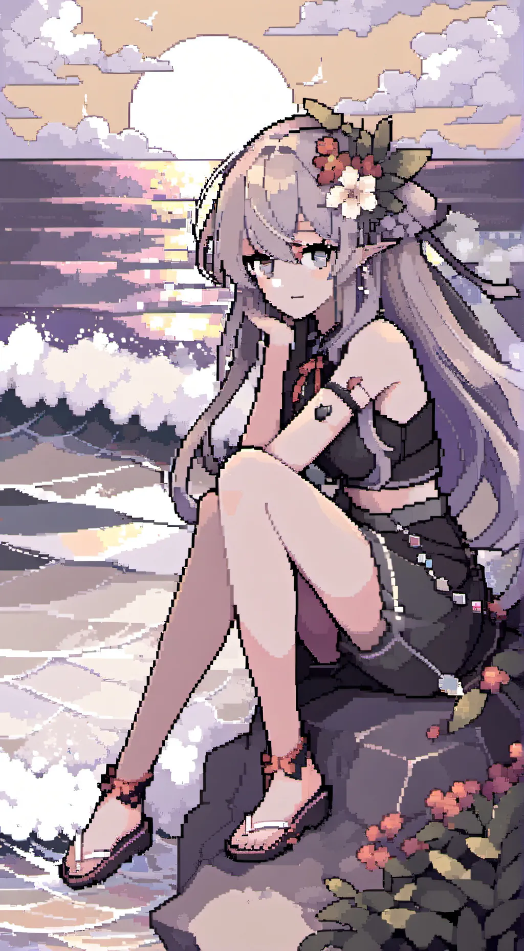 ai character: CTHN/Pick me/Beach background