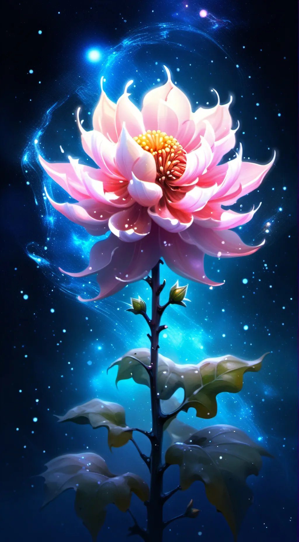 ai character: Moonflower background
