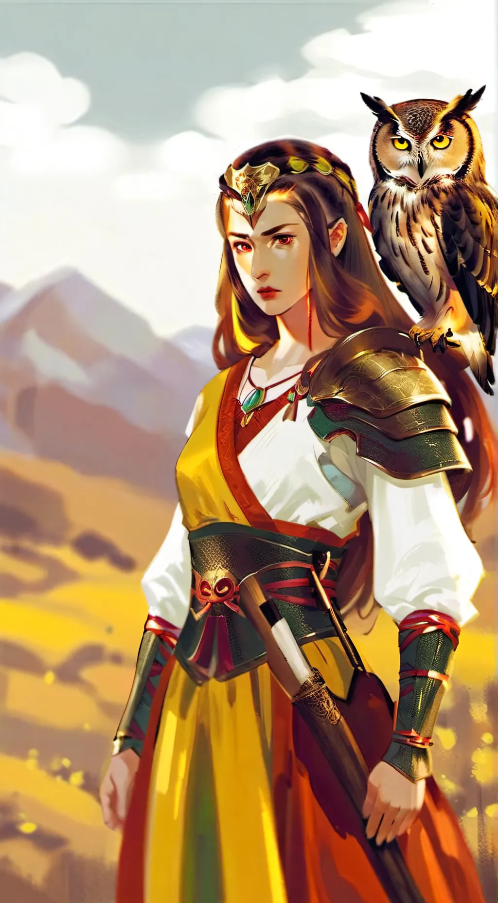 ai character: Athena (PJO) background