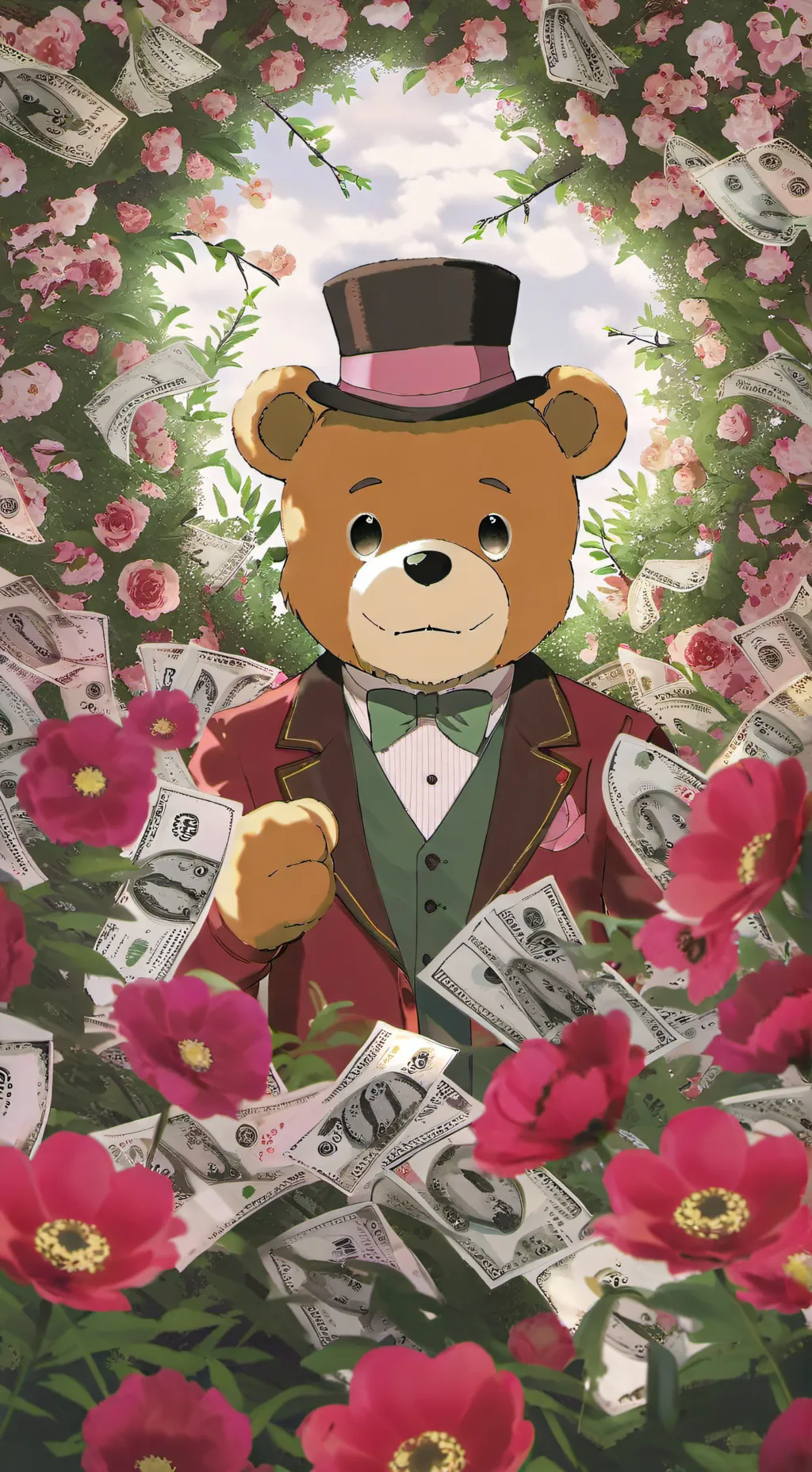 ai character: Freddy Fazbear background