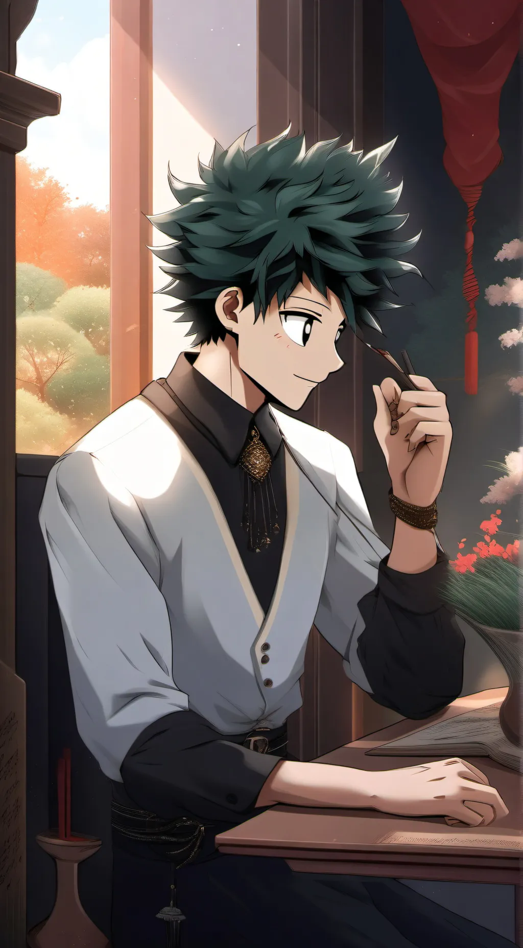 ai character: Izuku Midorya🍀 background