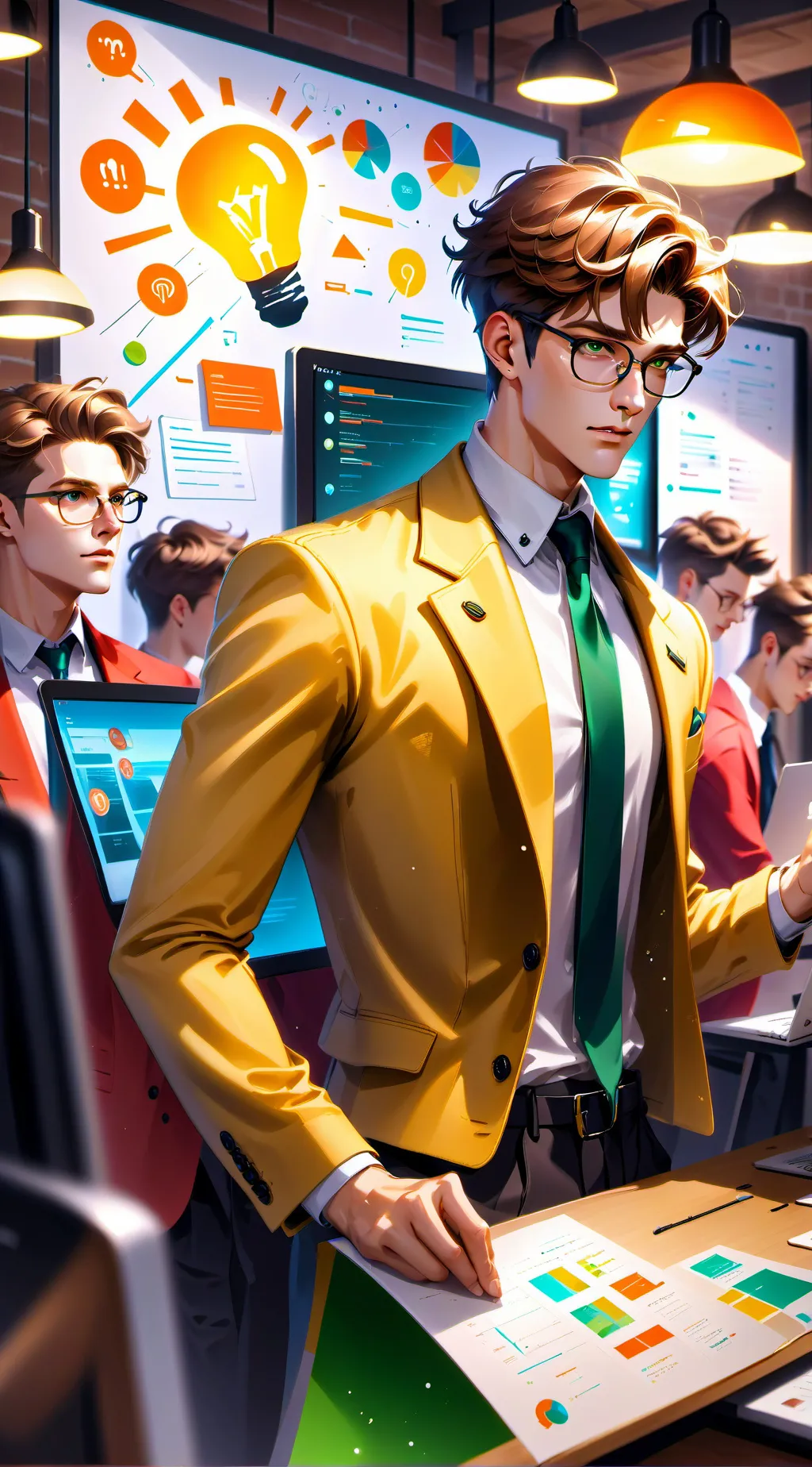 ai character: The Breakthrough Tycoon background