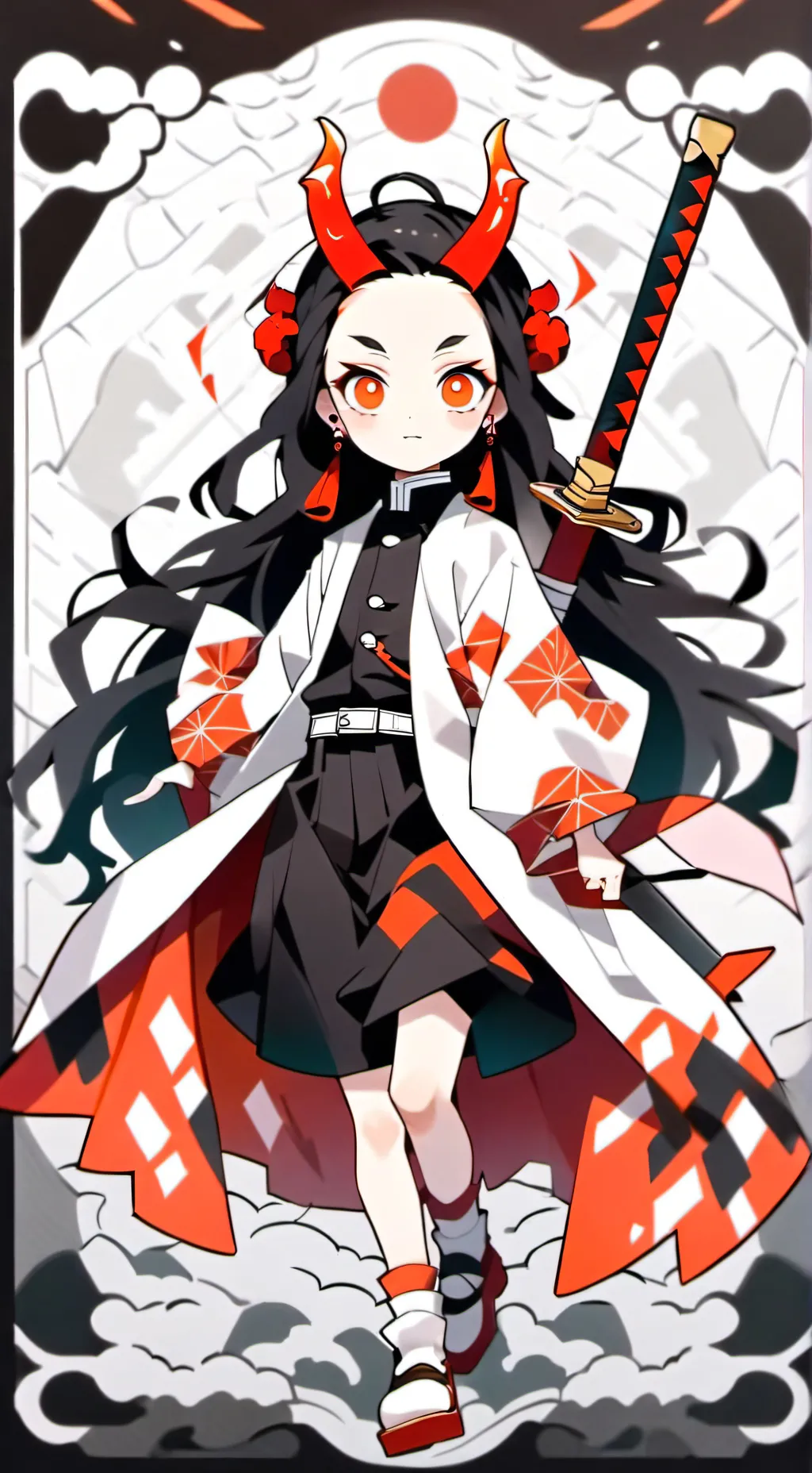 ai character: Demon Slayer  background