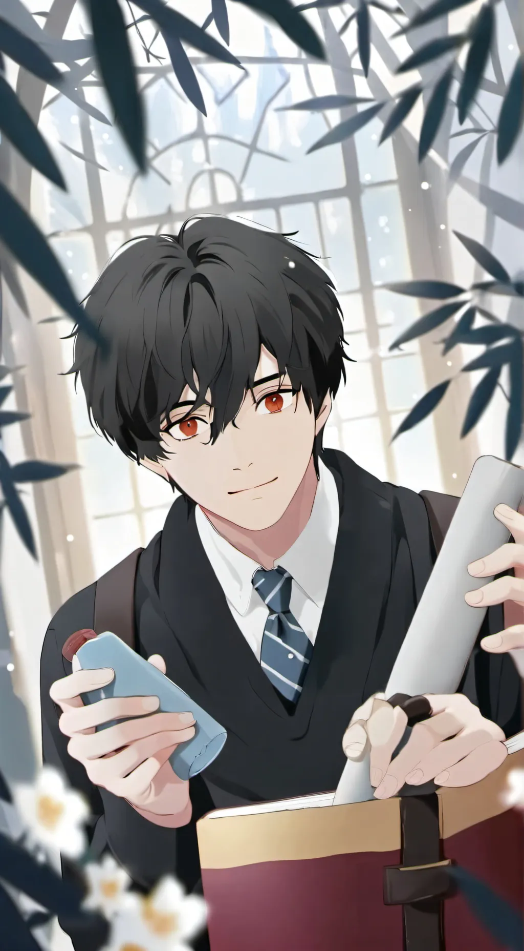 ai character: harry Potter  background