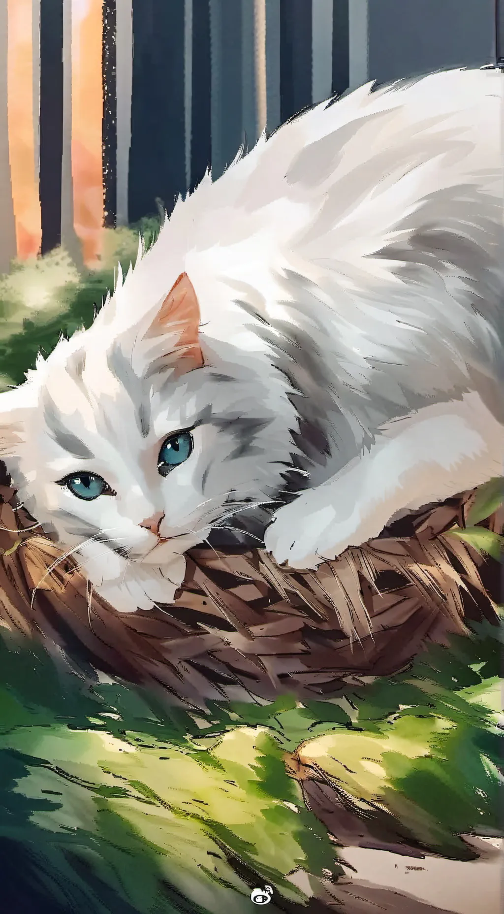 ai character: Ghost'paw background